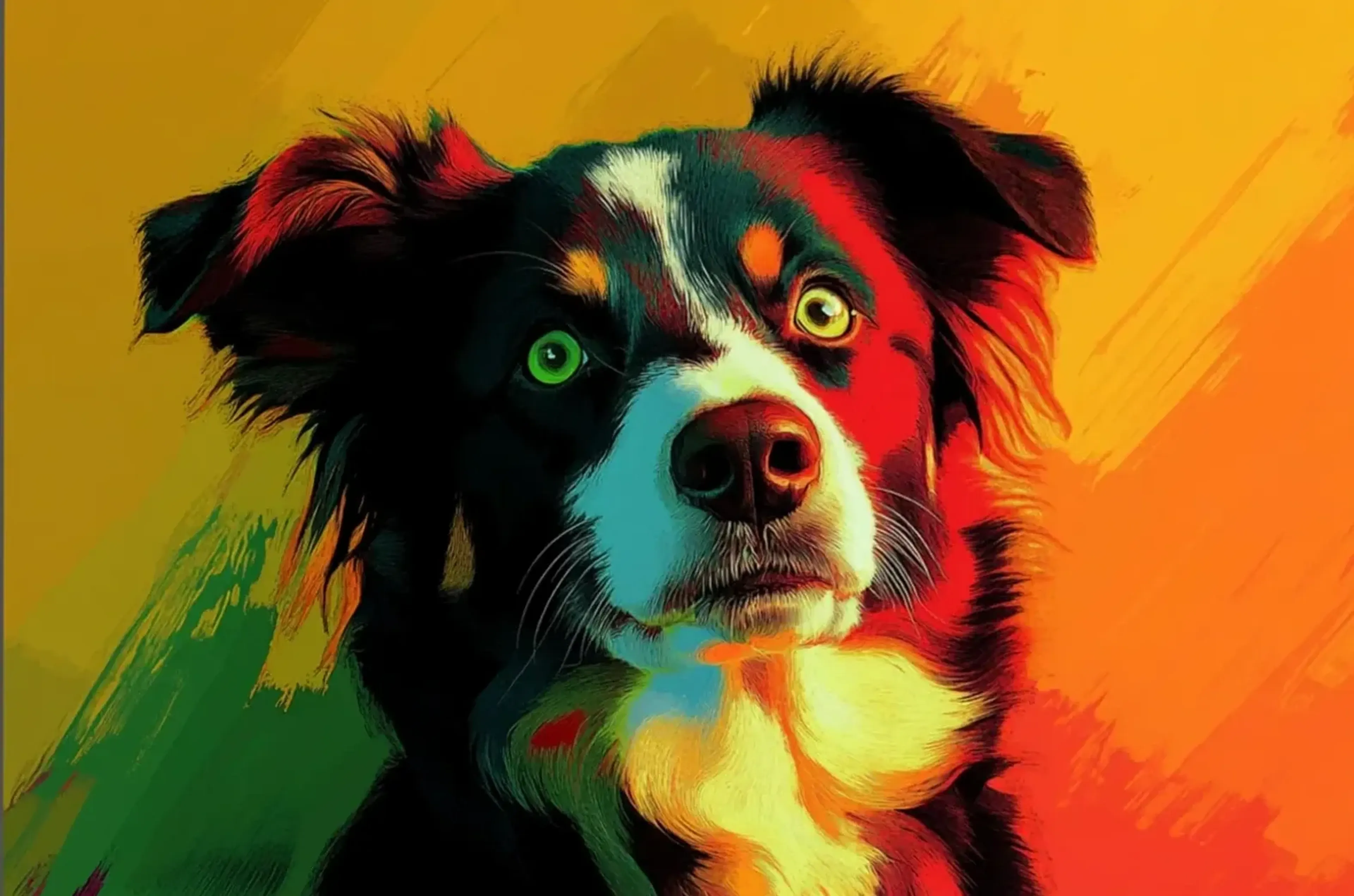 Australian Shepherd – Motiv als Wandbild auf Holz