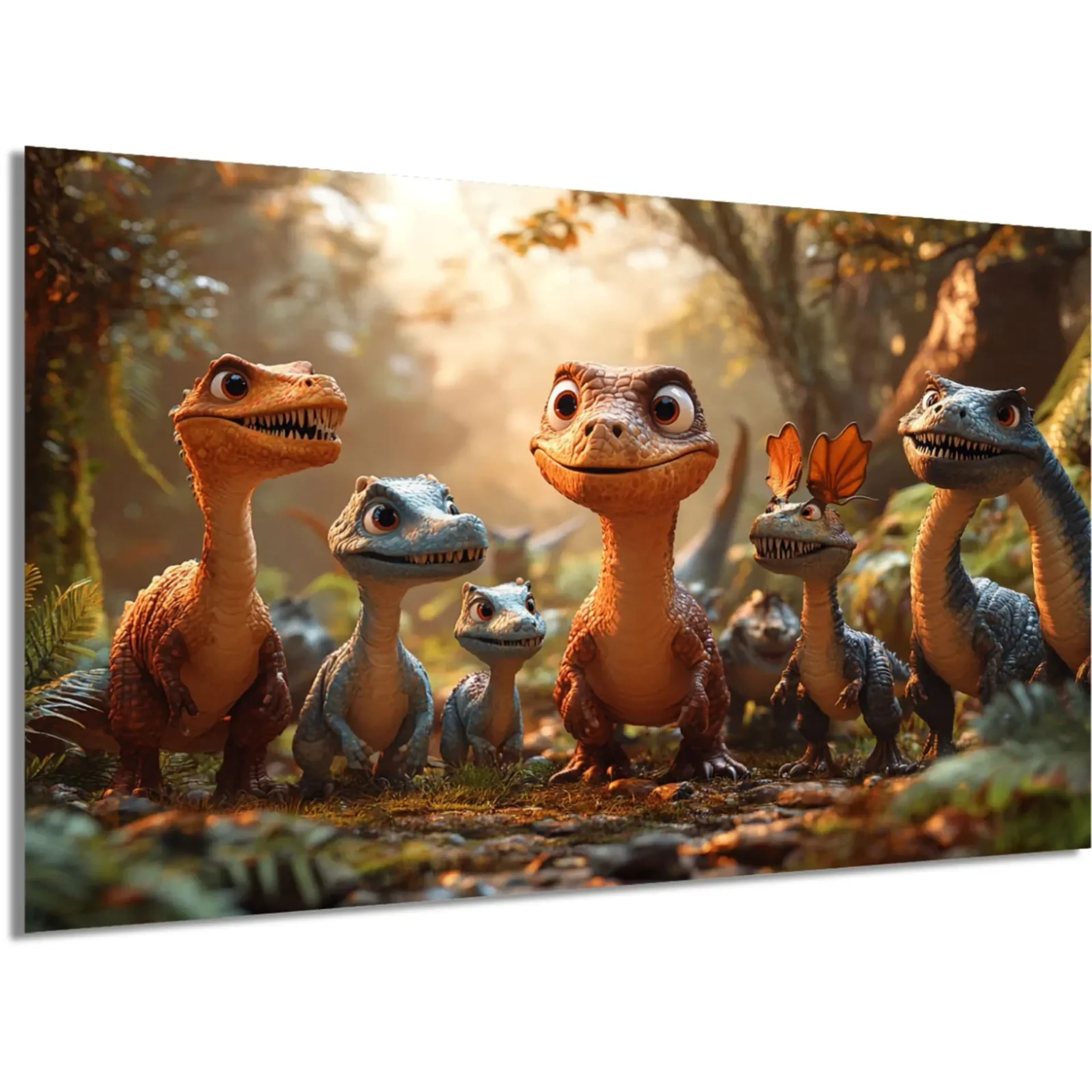 Neugierige Dinos im Wald – Ansicht 5