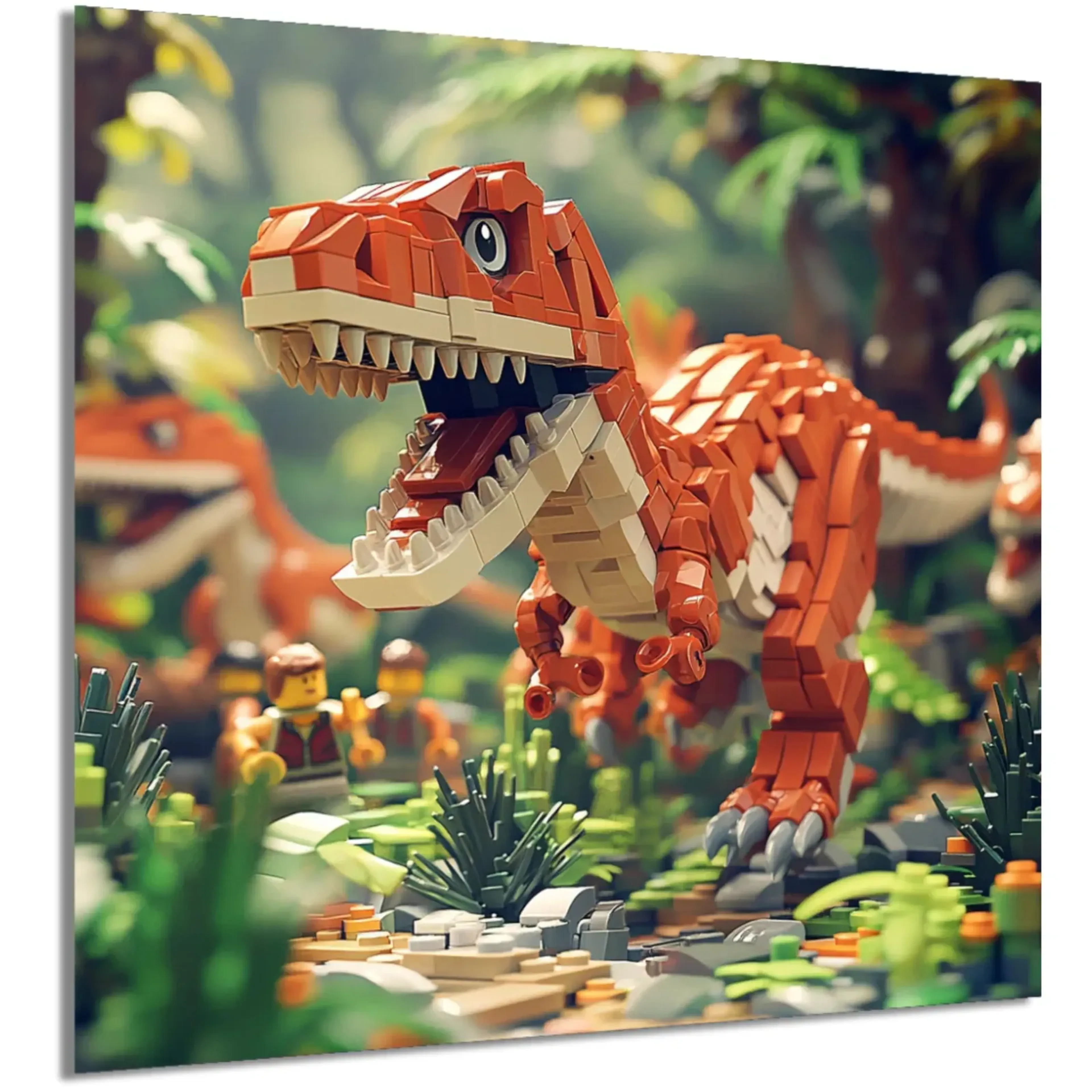 Baustein-Dino im Dschungel – Ansicht 5