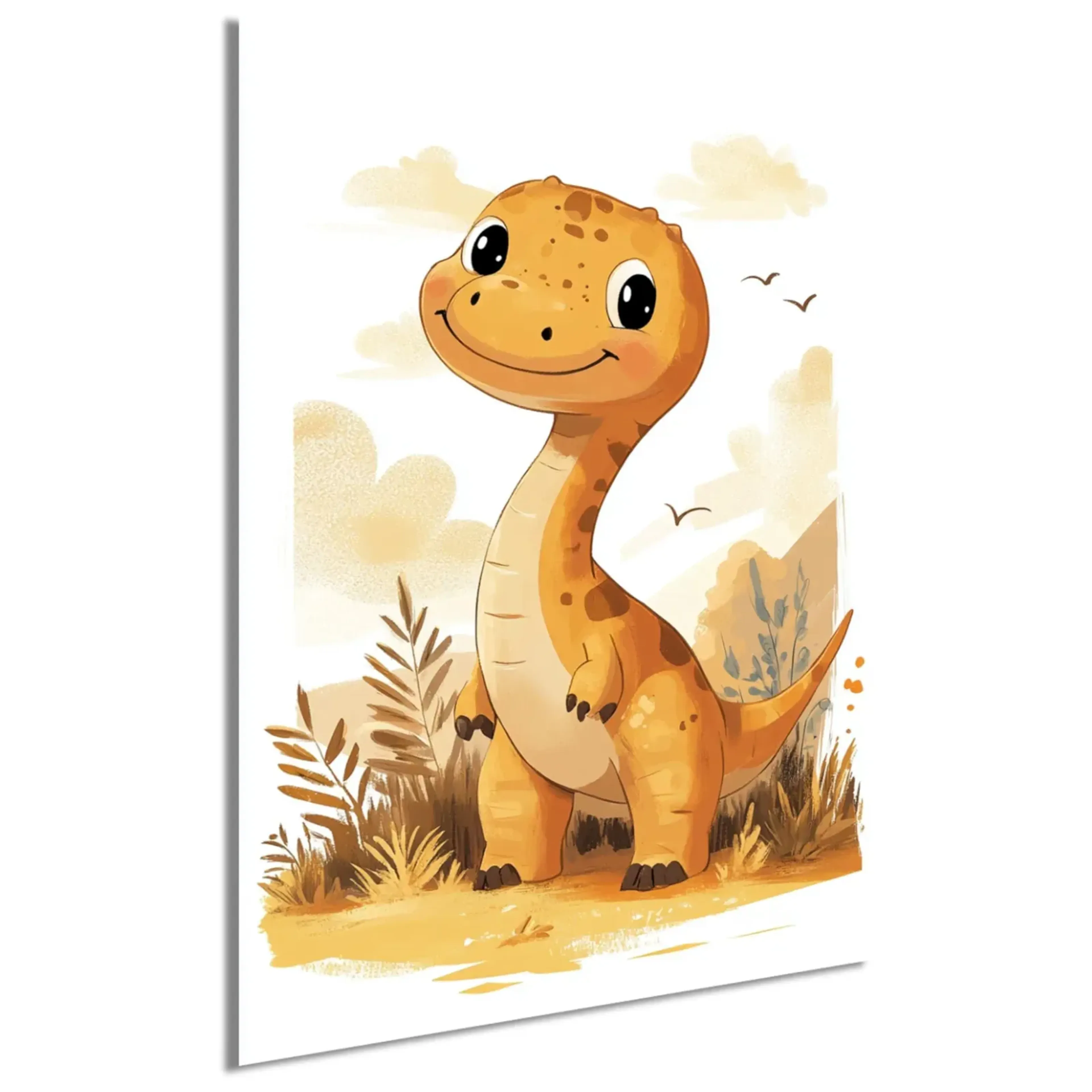 Goldgelber Dino mit Lächeln – Ansicht 5