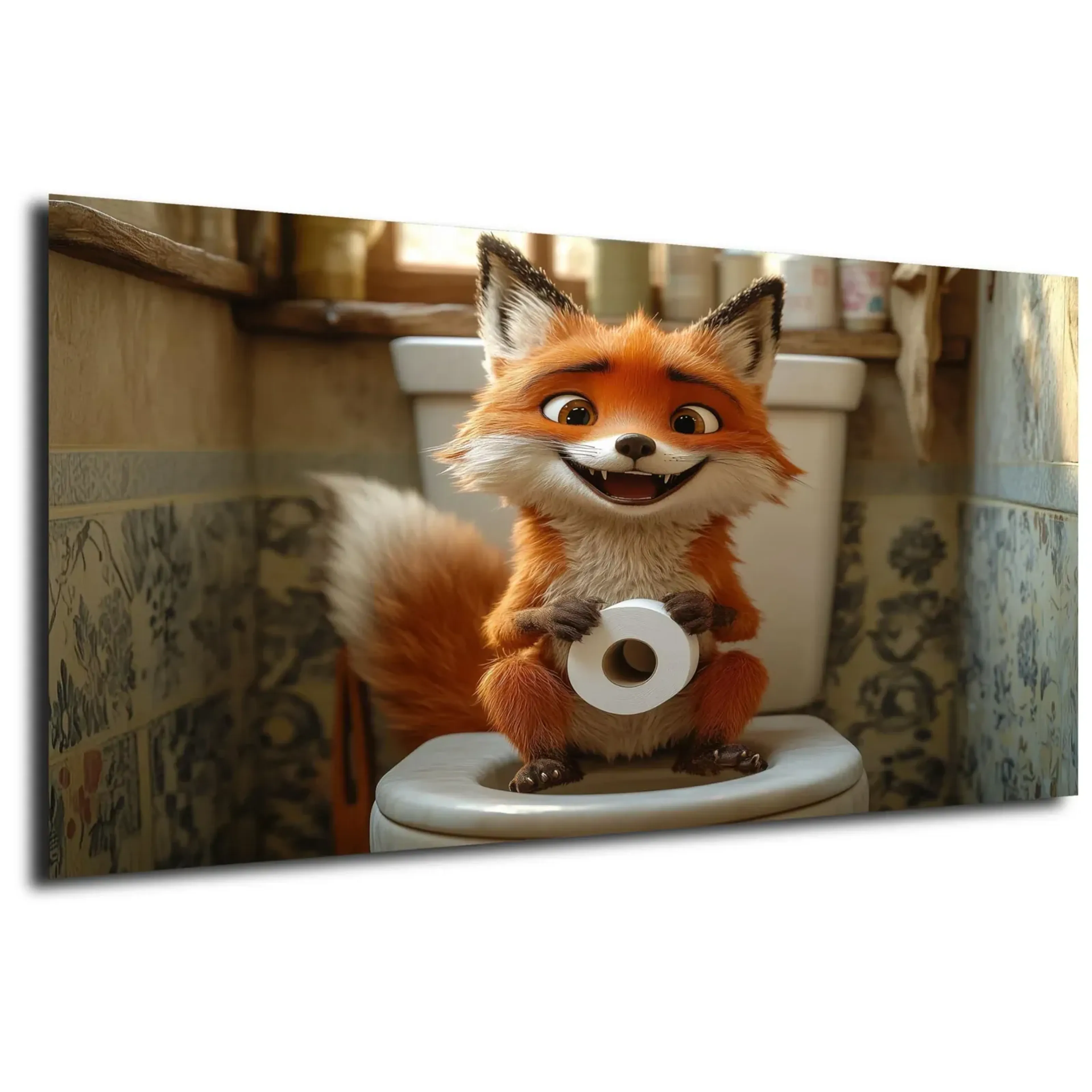Fuchs mit Papierrolle – Ansicht 5