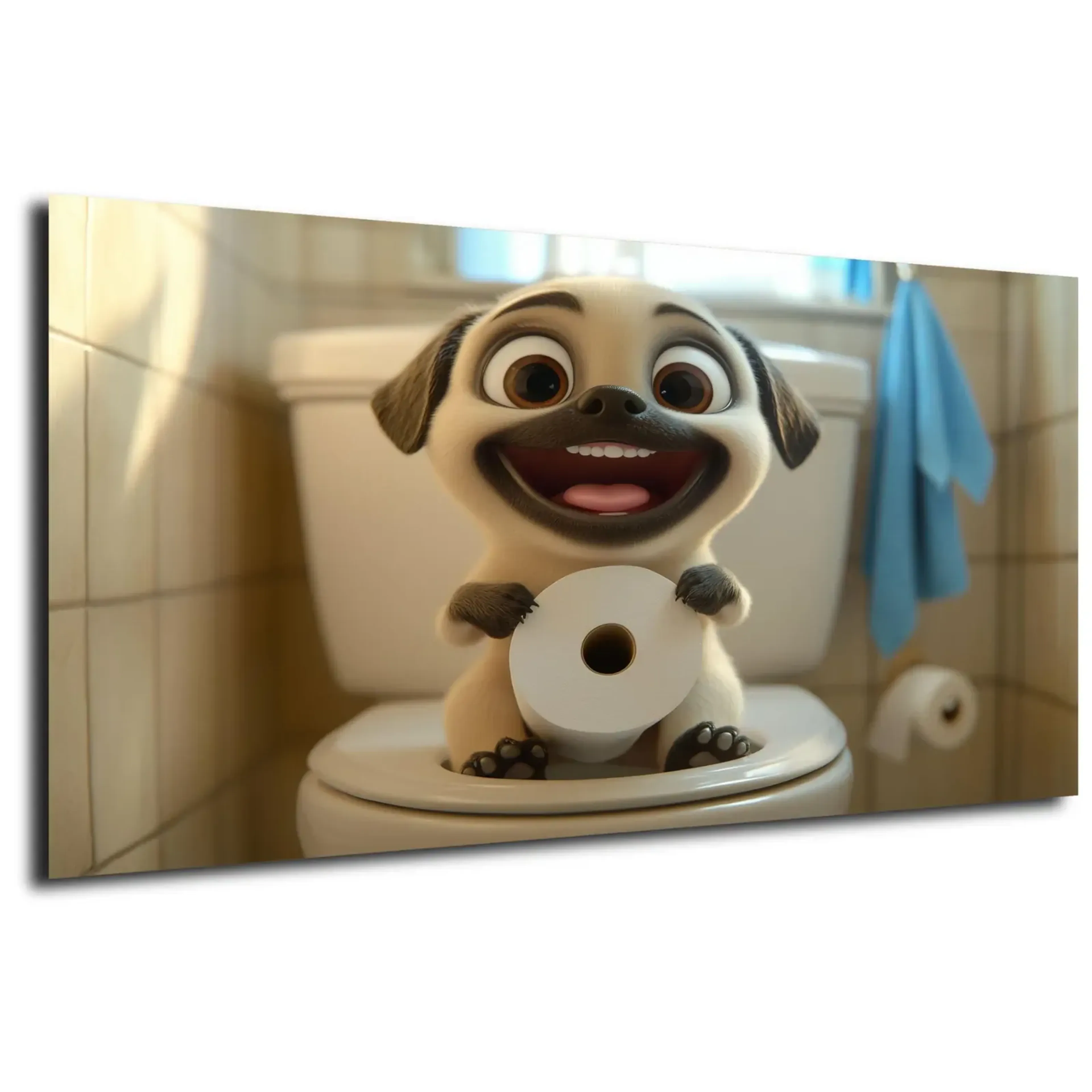 Mops mit breitem Grinsen – Ansicht 5
