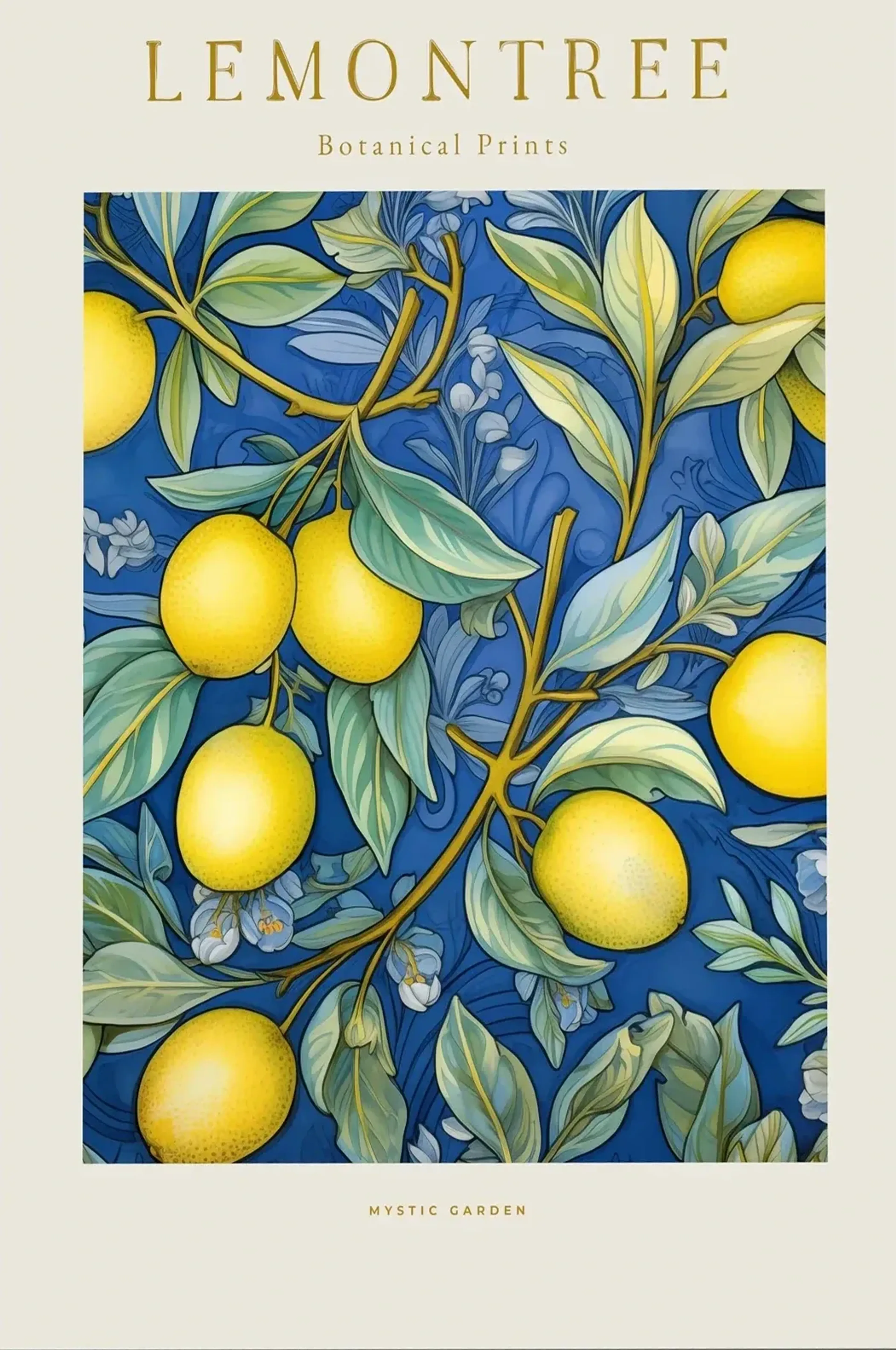 Lemontree Zitronen – Motiv als Wandbild auf Holz