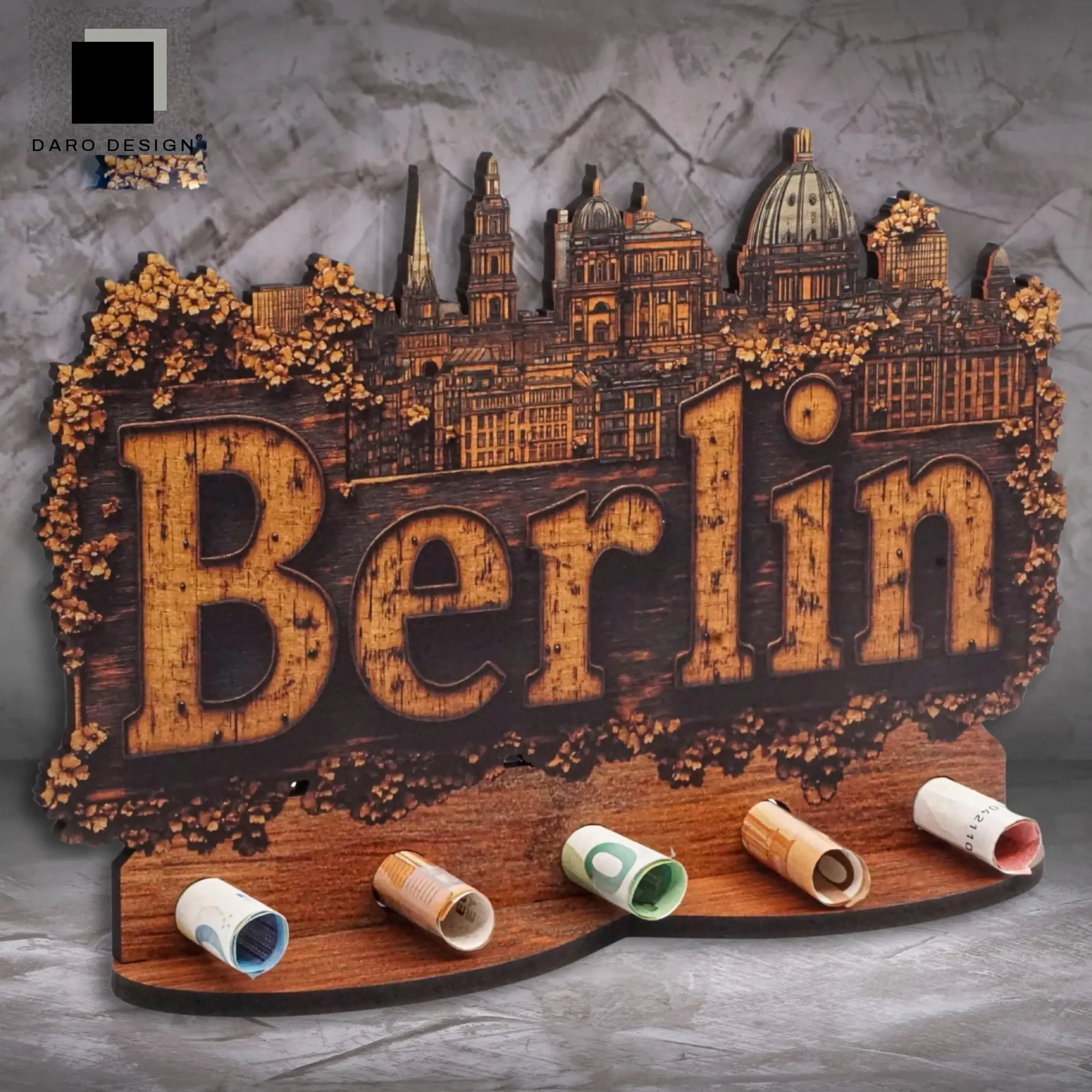 Geldgeschenk „Berlin“ in Holzoptik – Ansicht 3