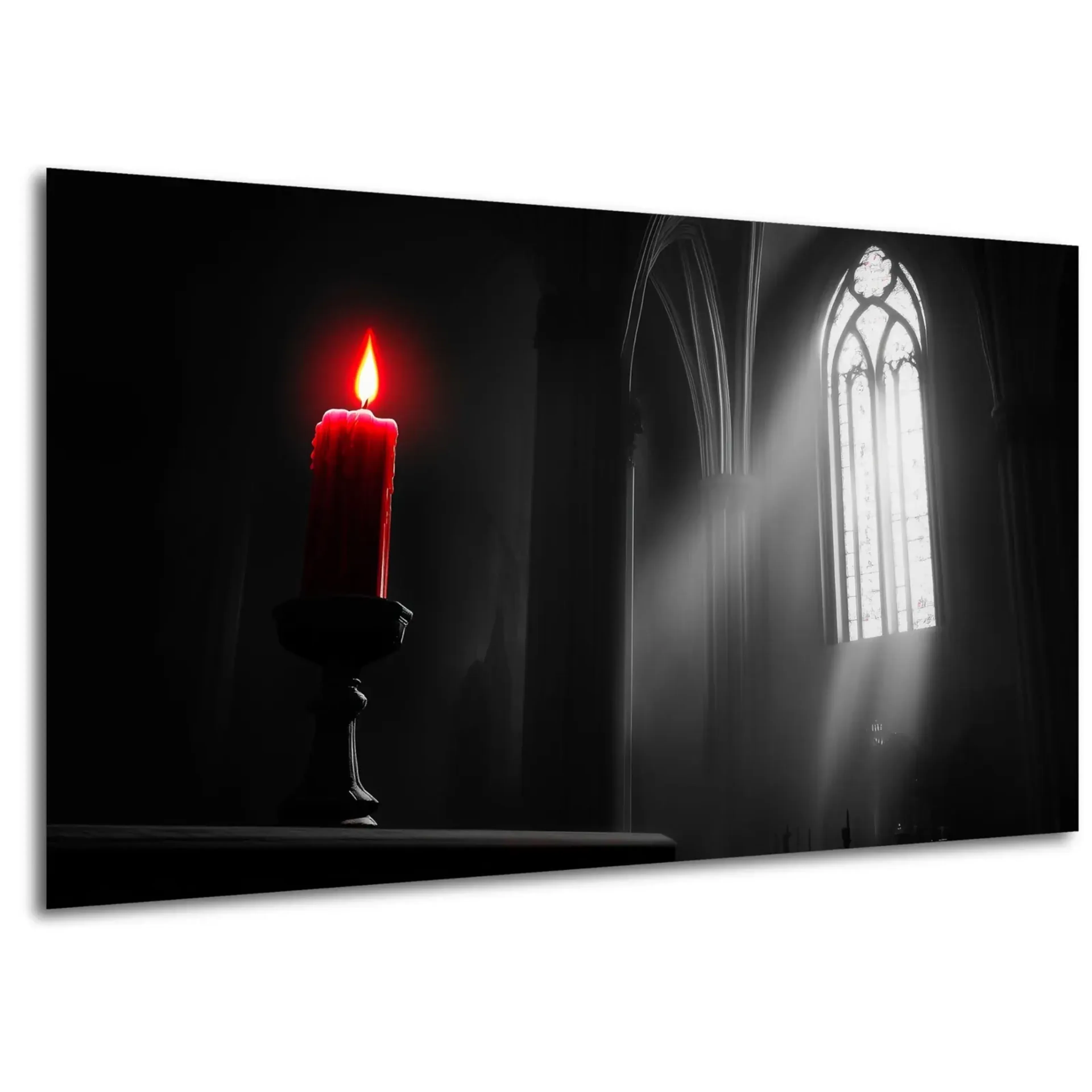 Kerze im Fensterlicht – Ansicht 5