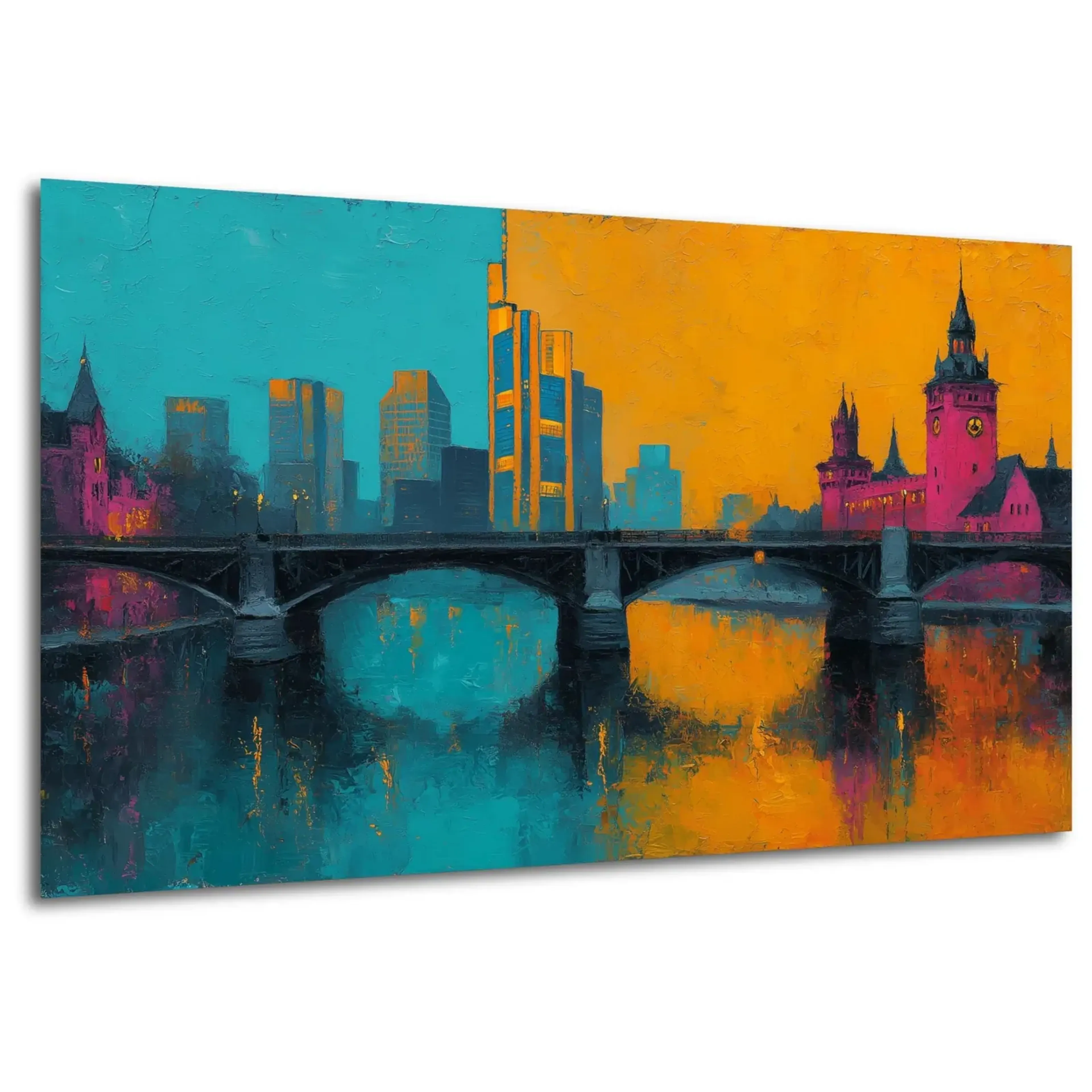 Frankfurt in Türkis und Orange – Ansicht 5