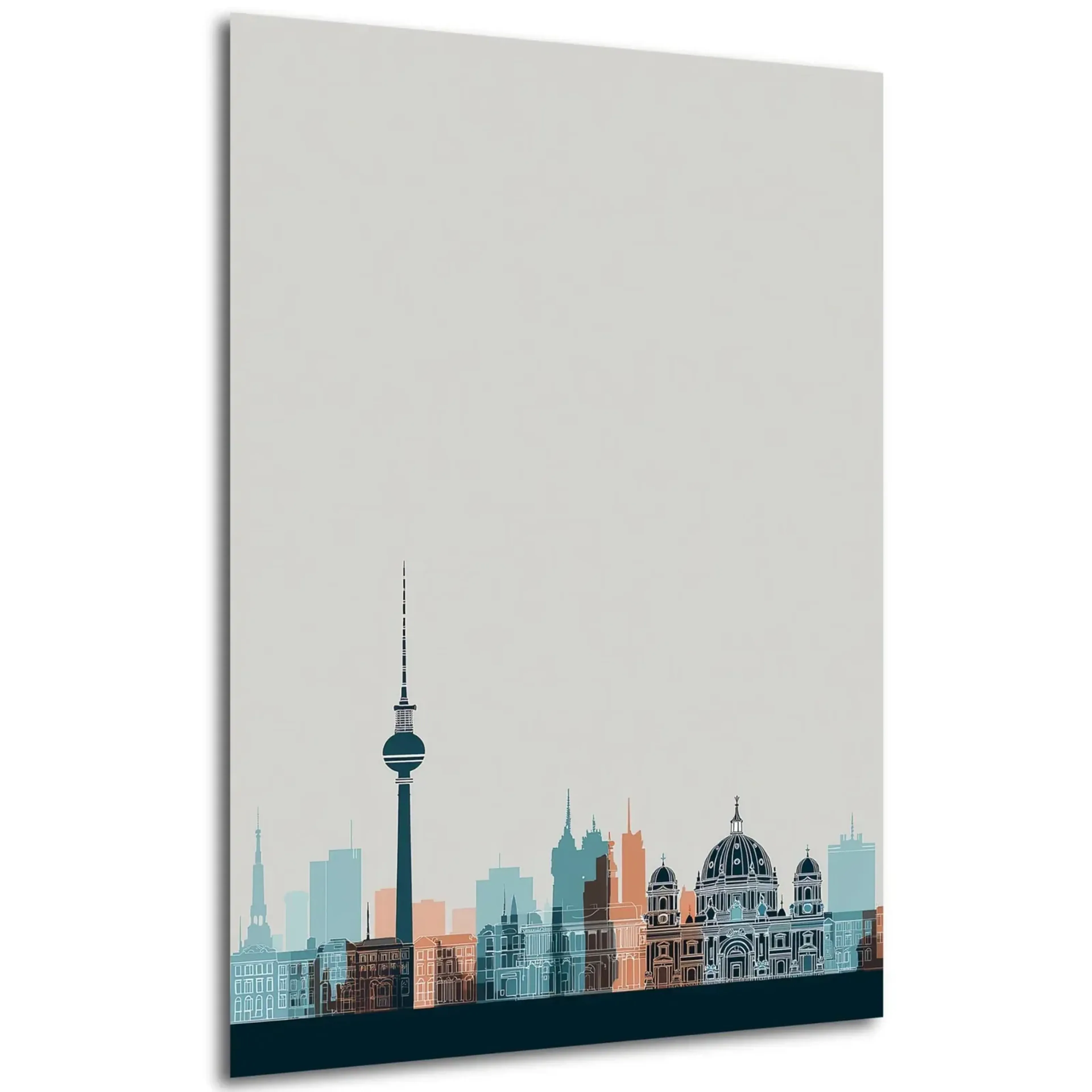 Berliner Skyline in Pastell – Ansicht 5