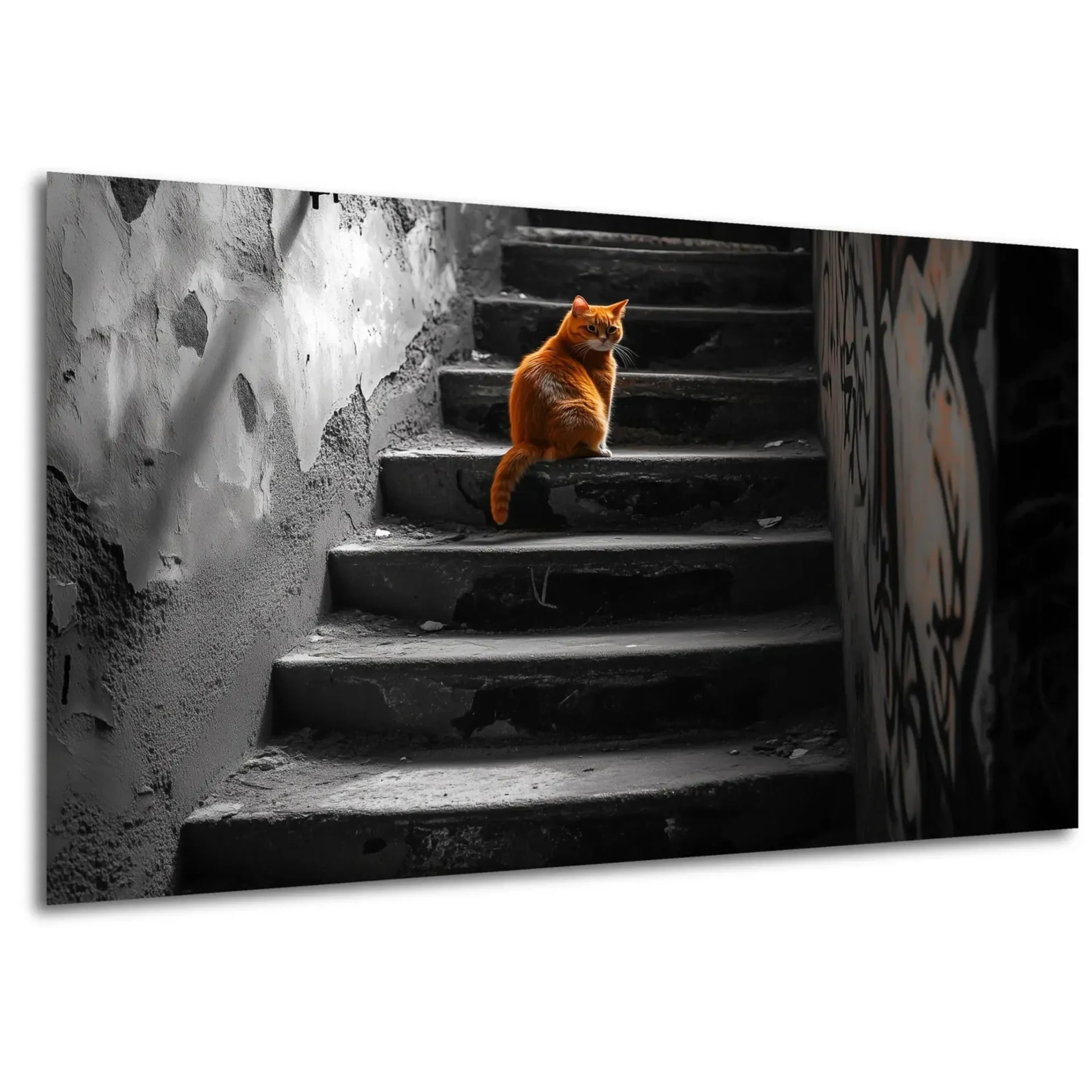 Katze auf alten Stufen – Ansicht 5