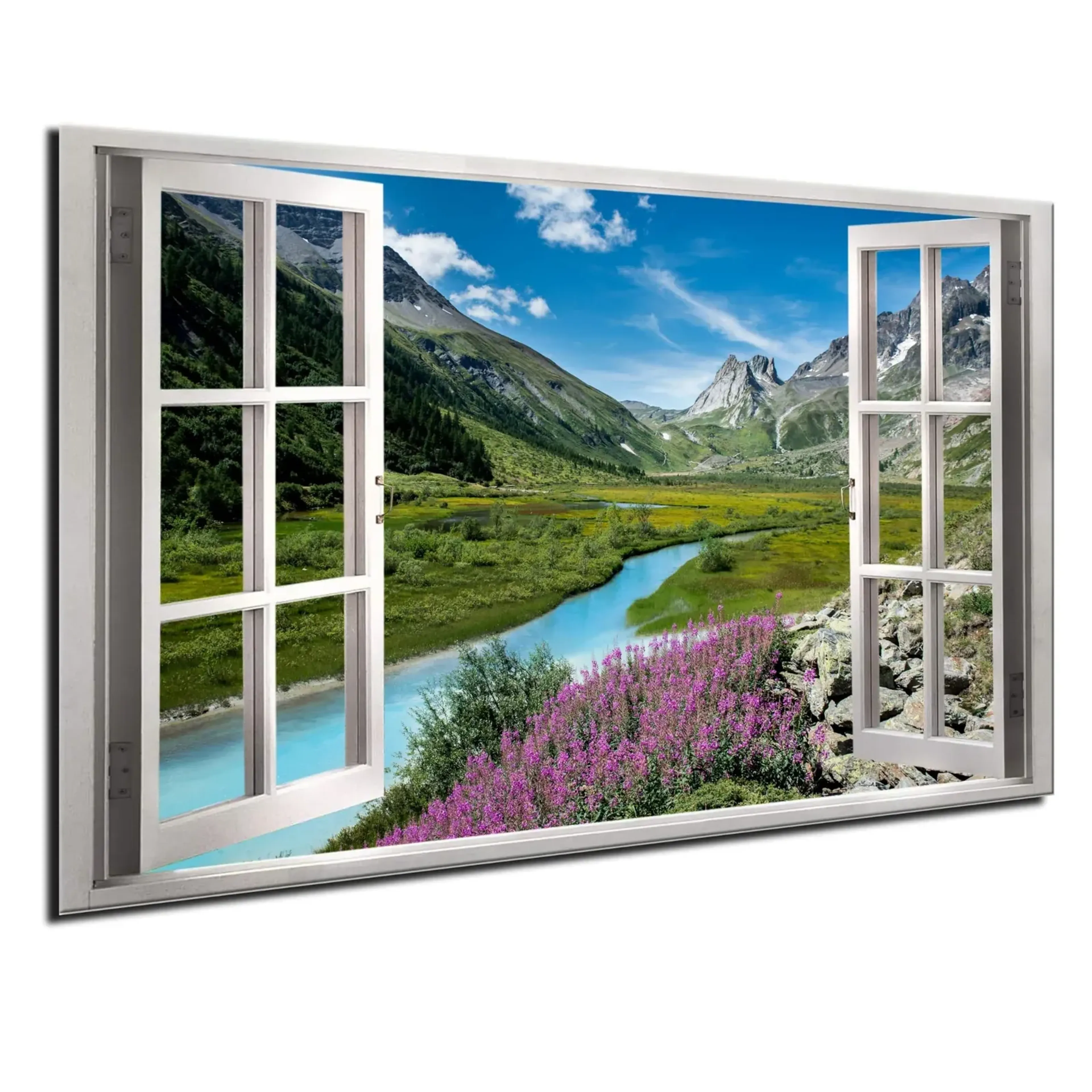 Bergbach mit Blüten – Ansicht 5