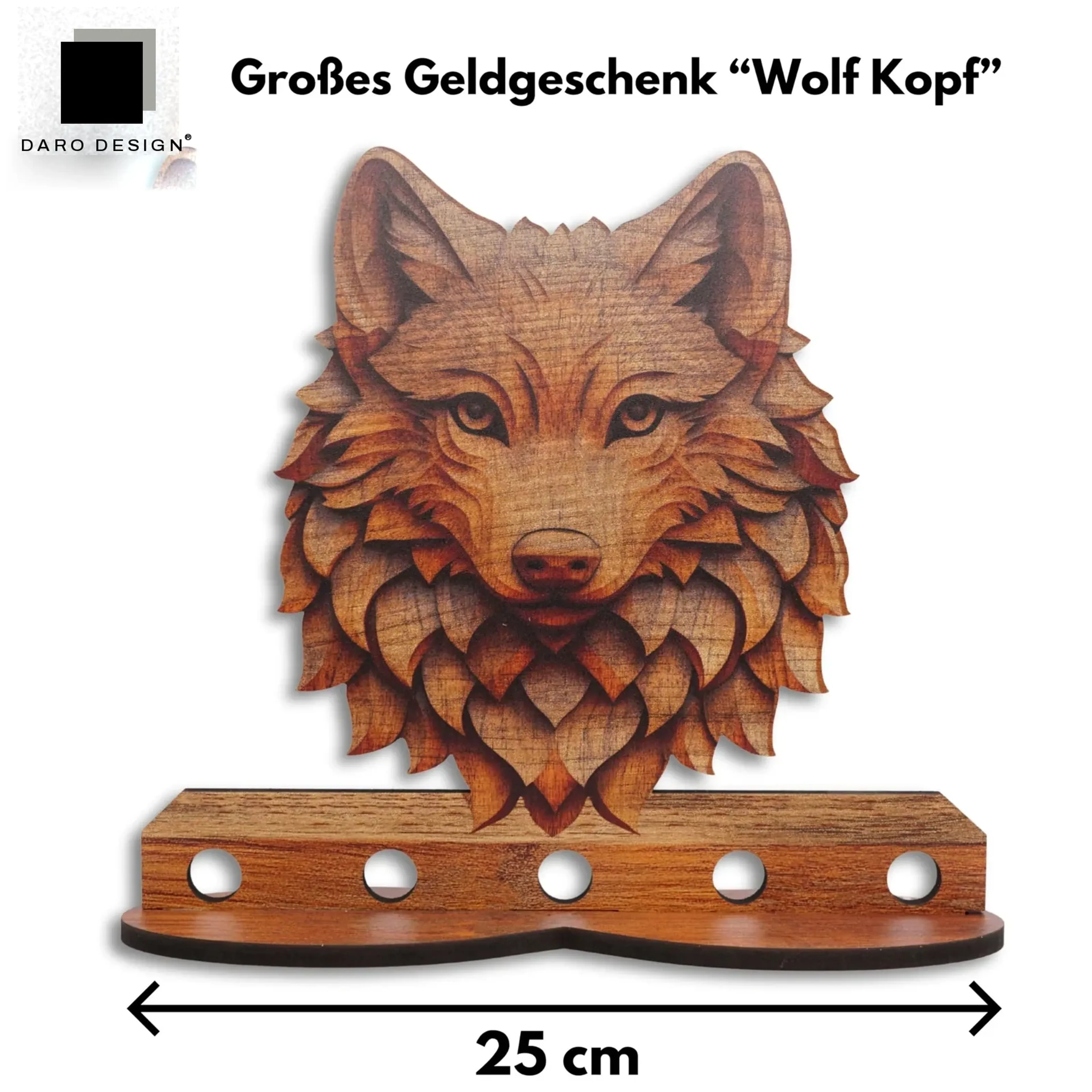 Großes Geldgeschenk „Wolf“ – Ansicht 2