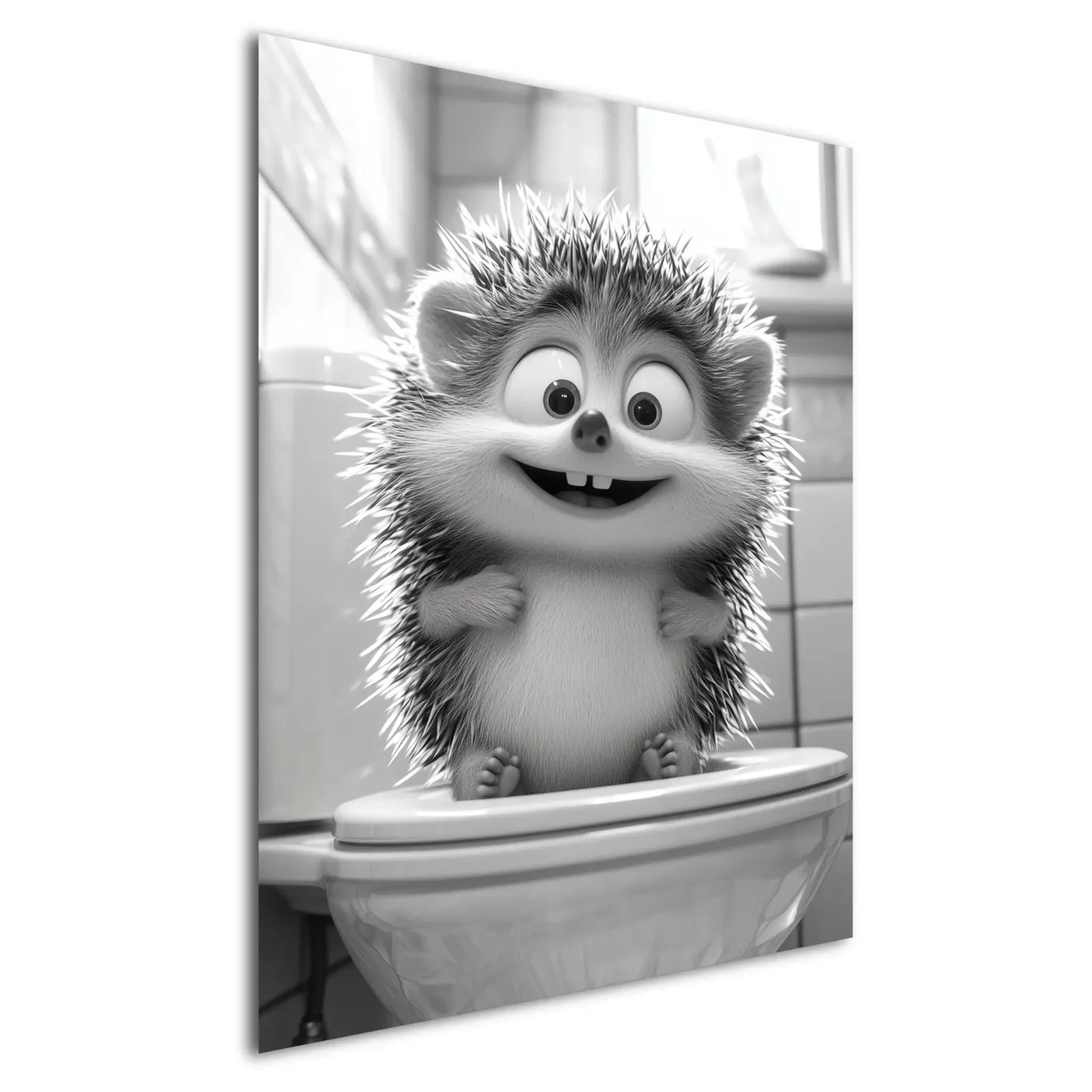 Igel auf Toilette – Ansicht 5