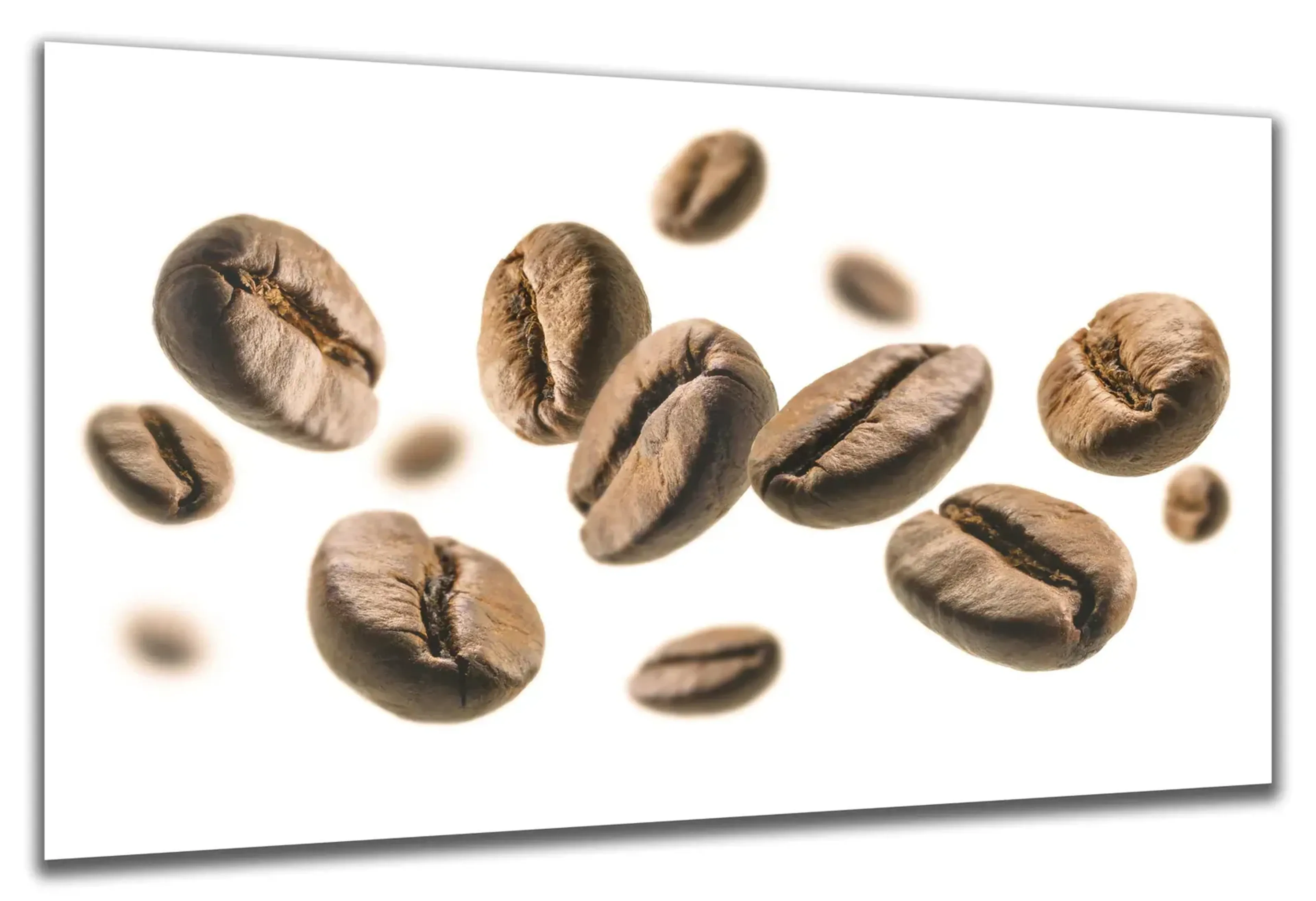Kaffeebohnen auf Weiß – Ansicht 5