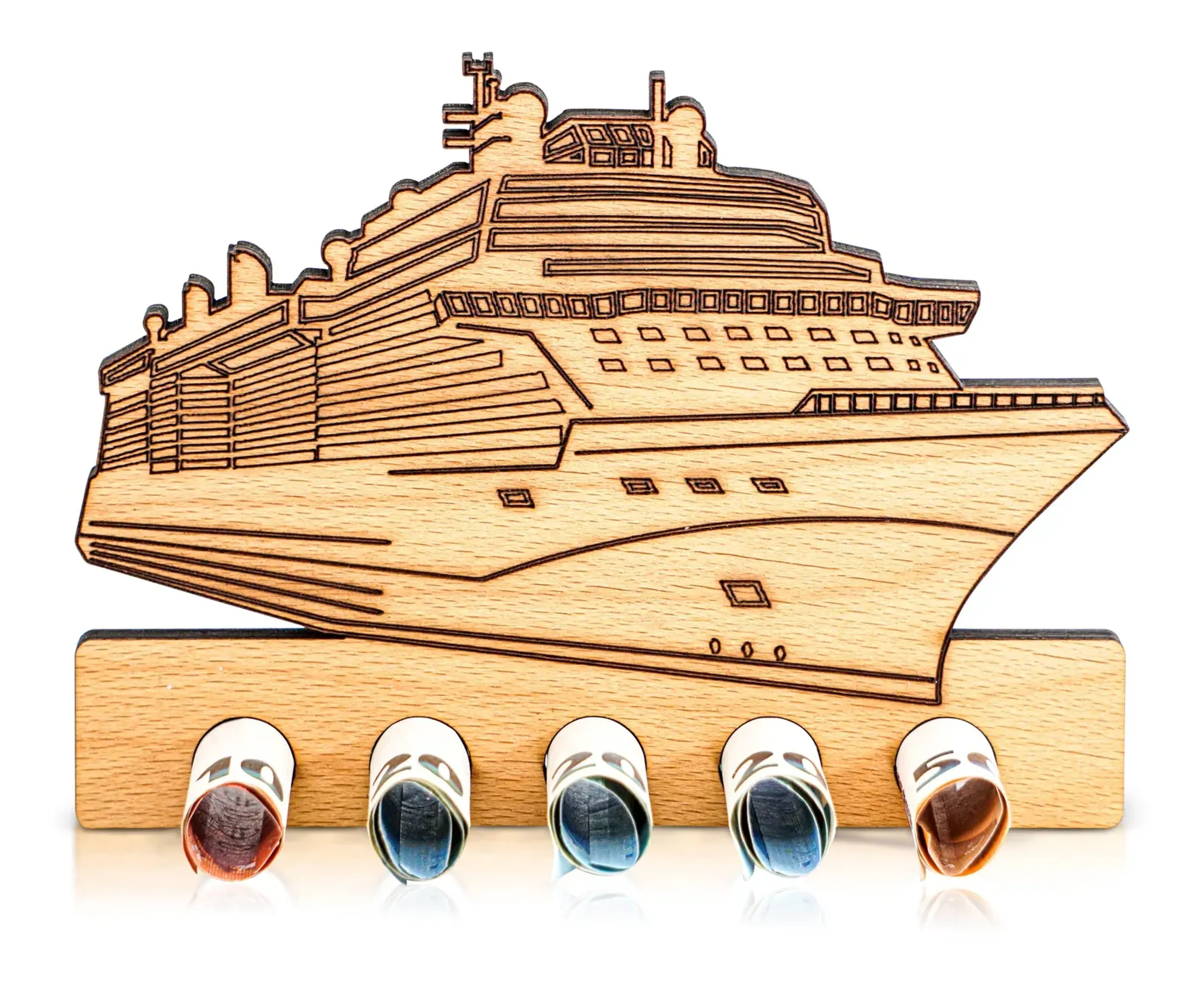 Geldgeschenk „Kreuzfahrt“ aus Holz – Ansicht 2