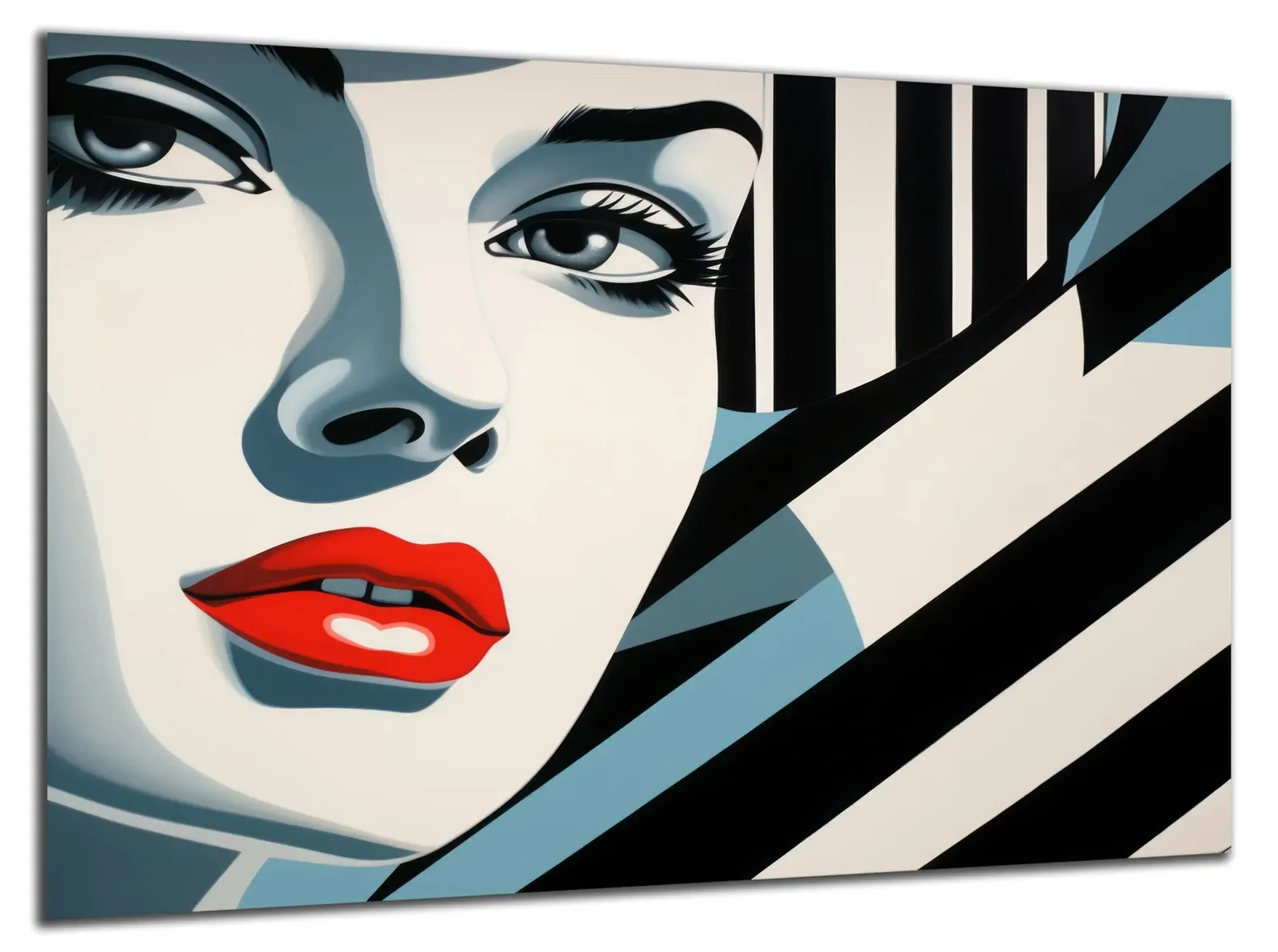 Rote Lippen in Pop-Art – Ansicht 5