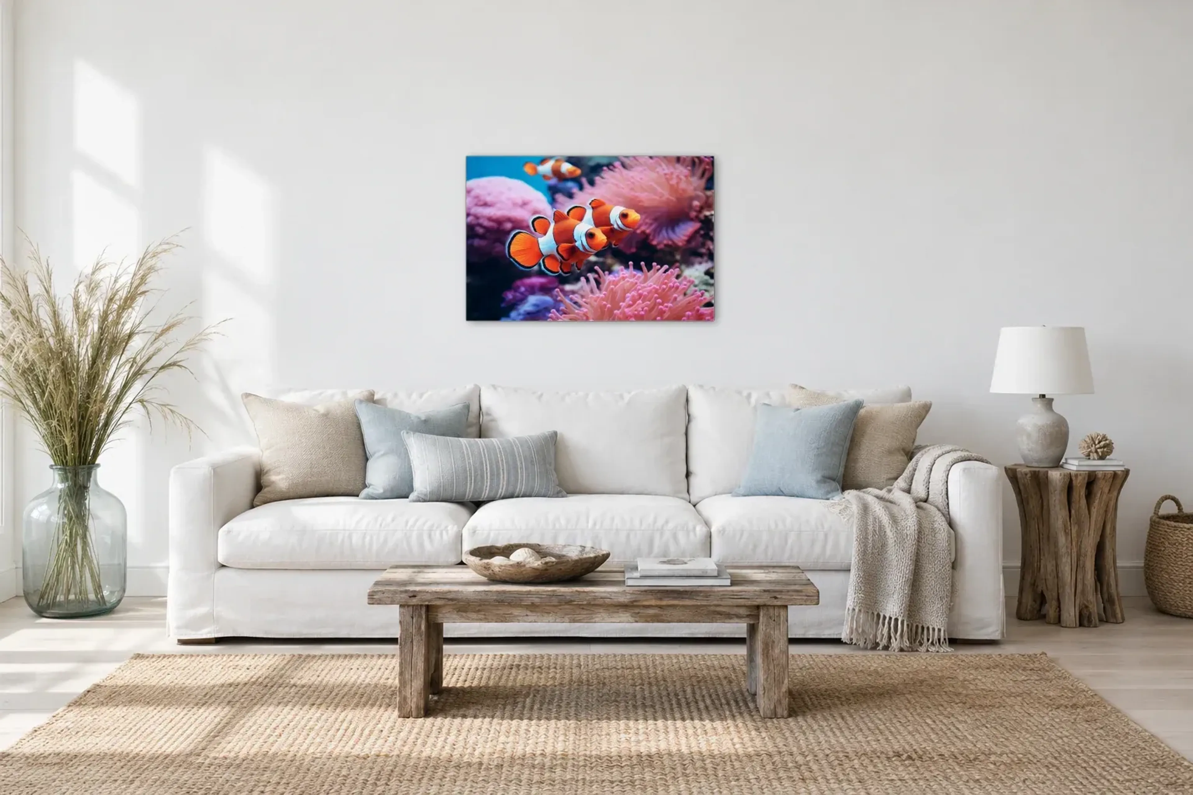 Anemonenfische im Rosa aus der Kollektion Unterwasser im Raum