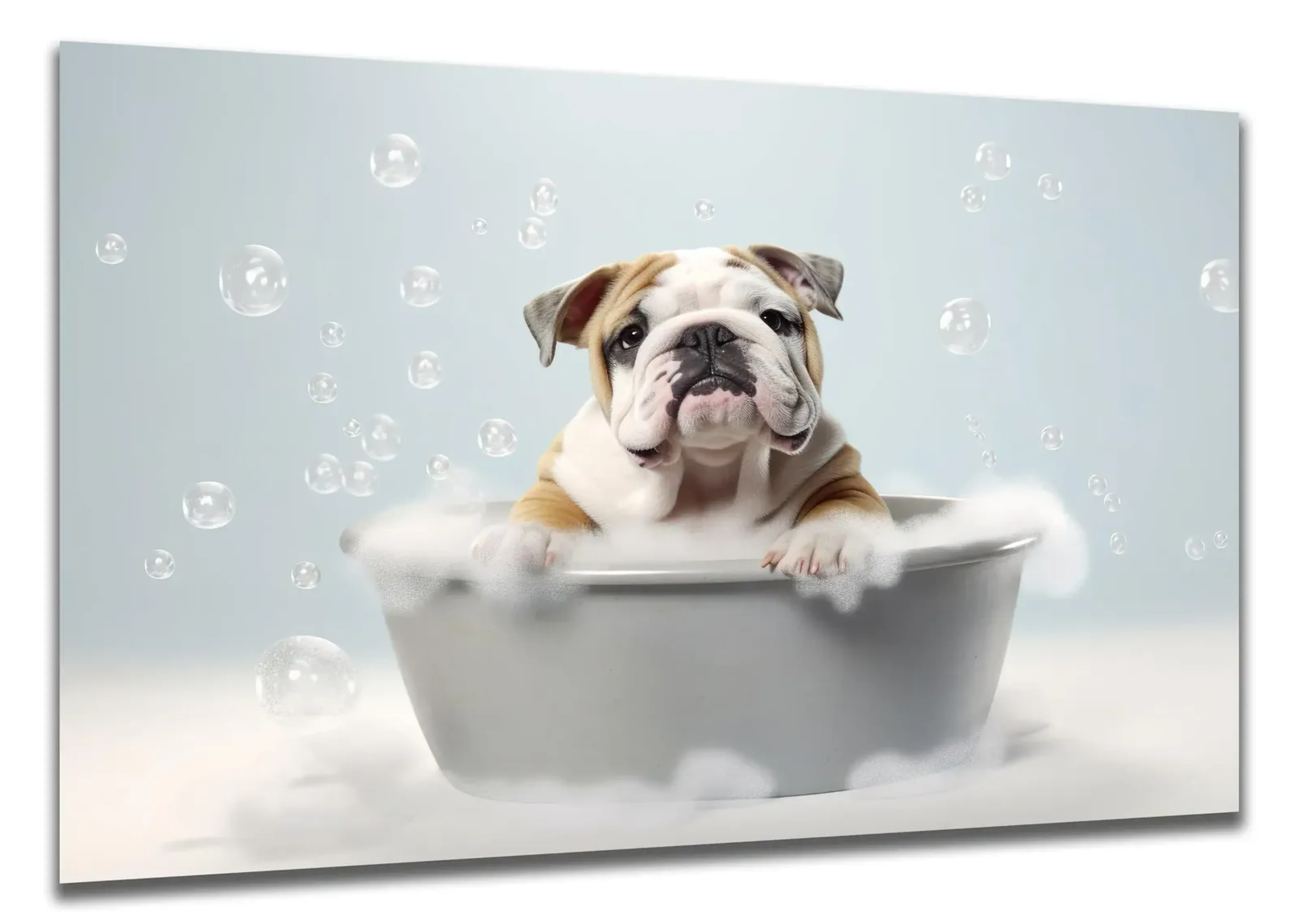 Bulldogge im Schaumbad – Ansicht 5