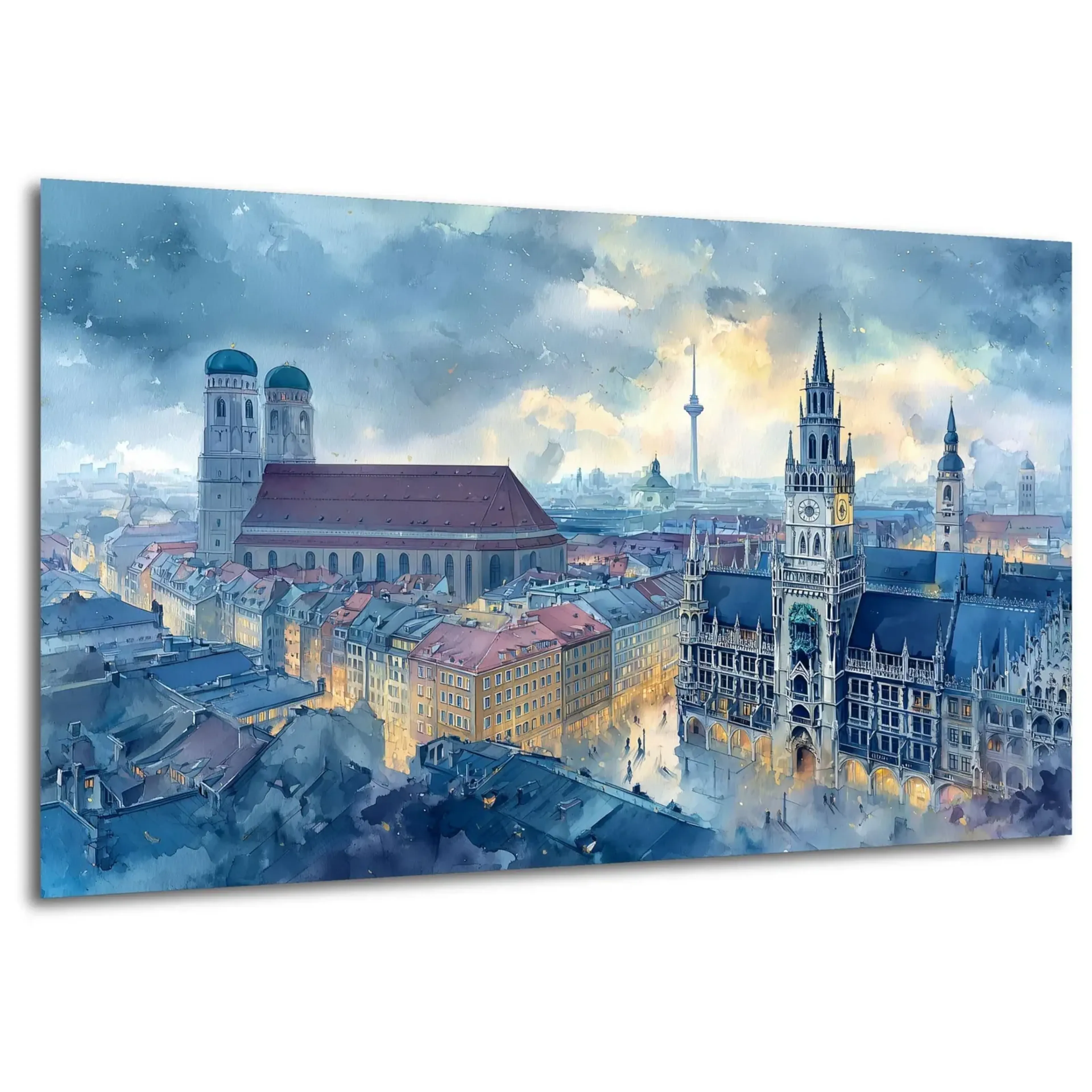 Münchner Dächer in Blau – Ansicht 5