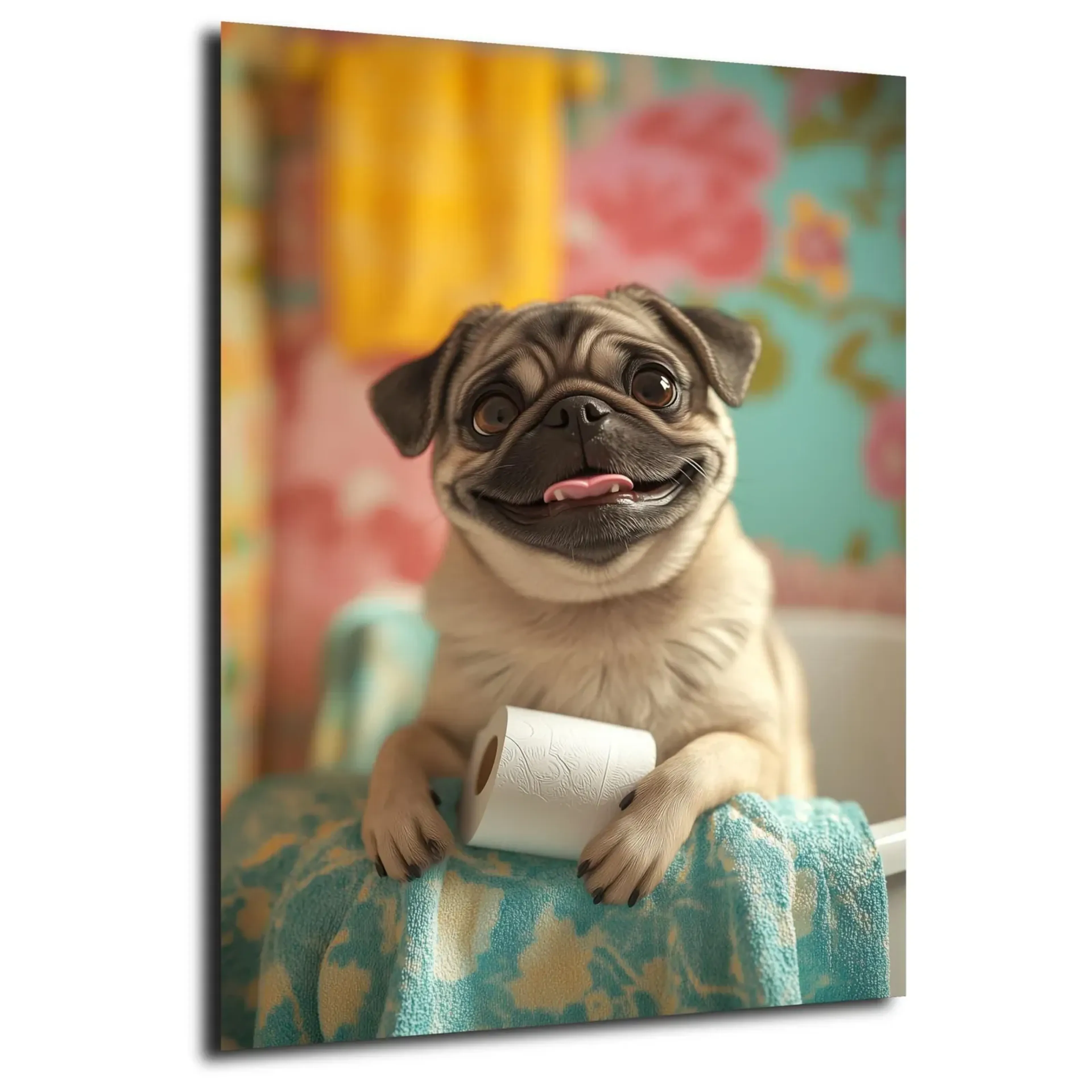 Mops mit Klopapier – Ansicht 5