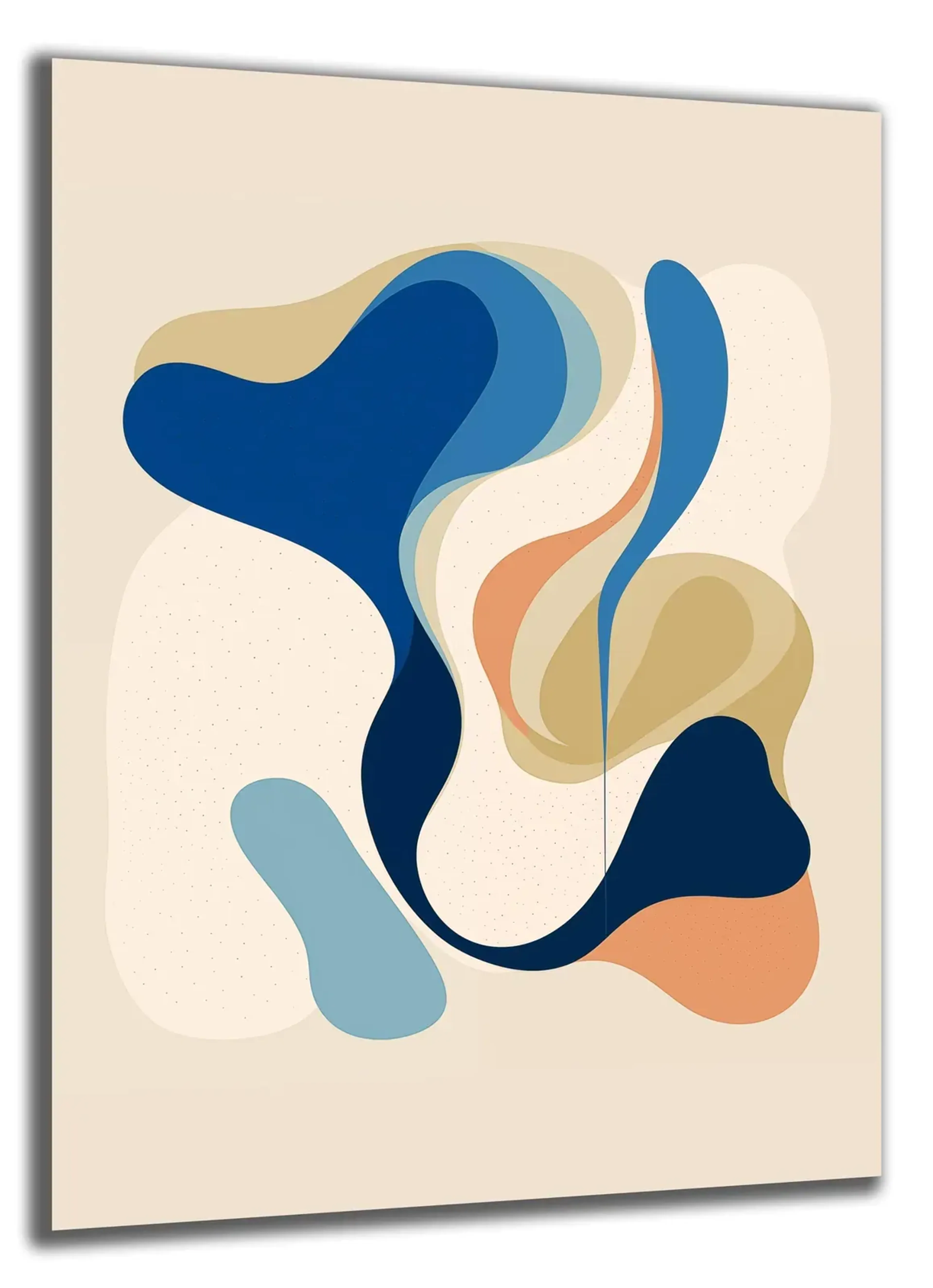 Blaue Bögen auf Creme – Ansicht 5