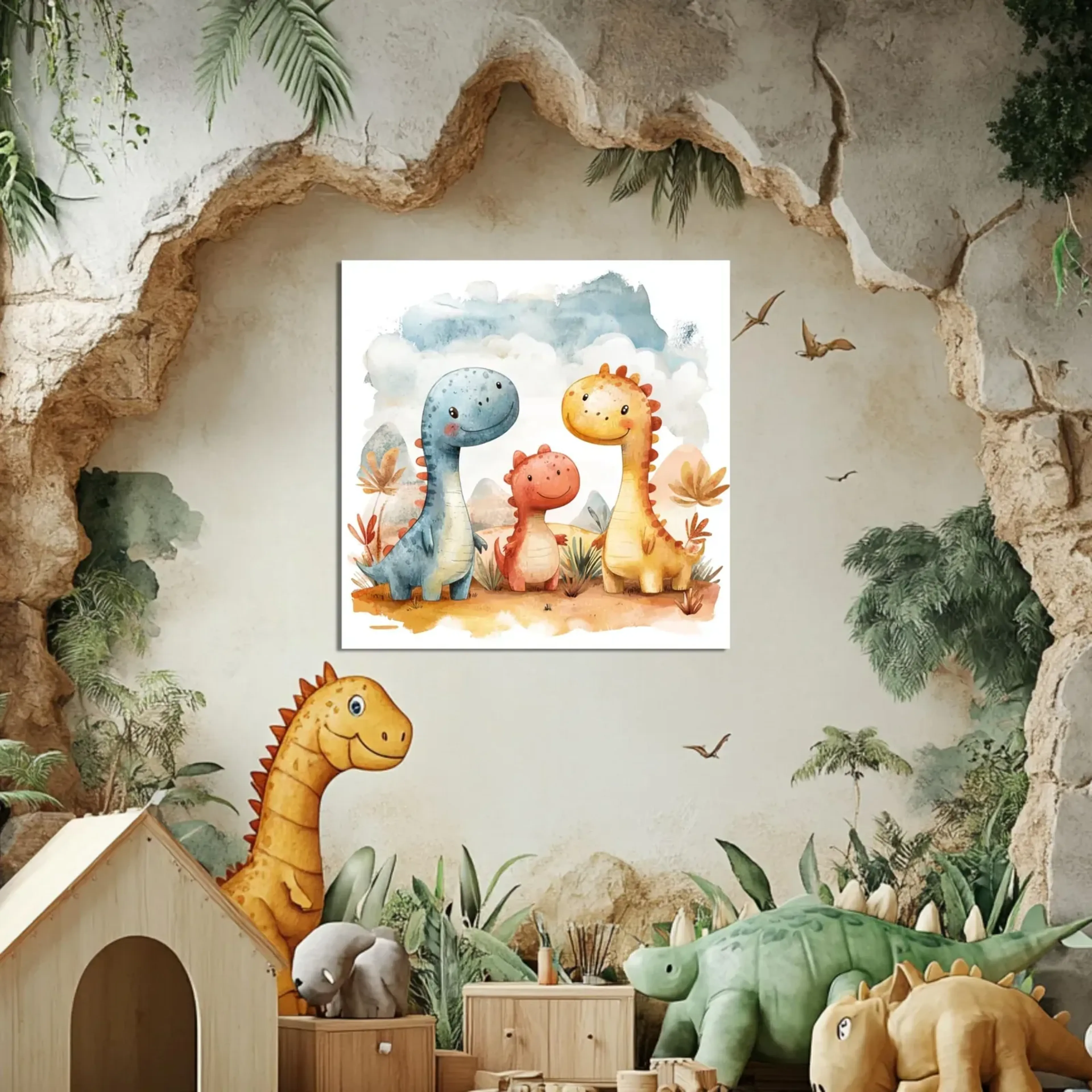 Dinotr io unter Wolken – Ansicht 2