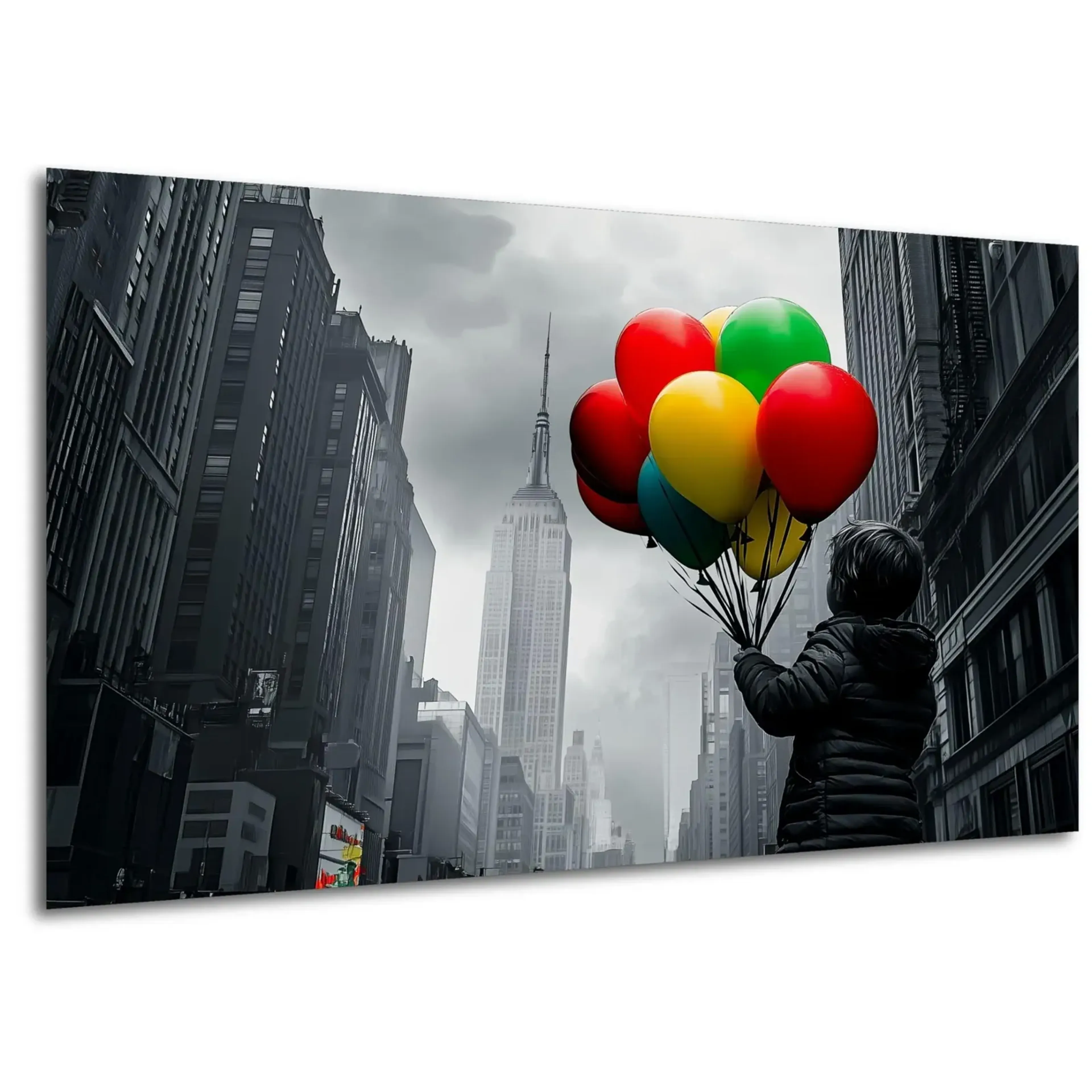 Bunte Ballons zwischen Hochhäusern – Ansicht 5