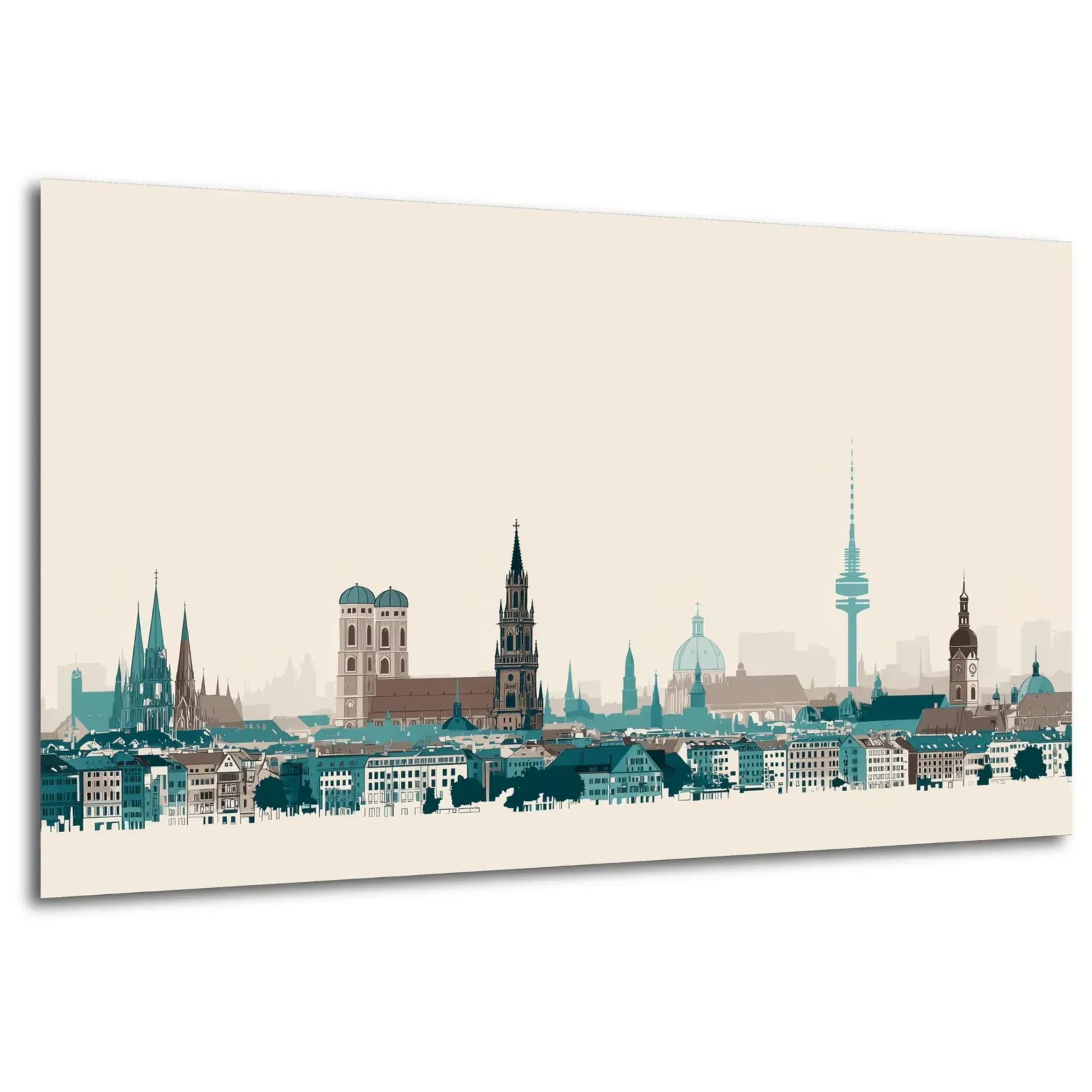 München in Petrol und Creme – Ansicht 5