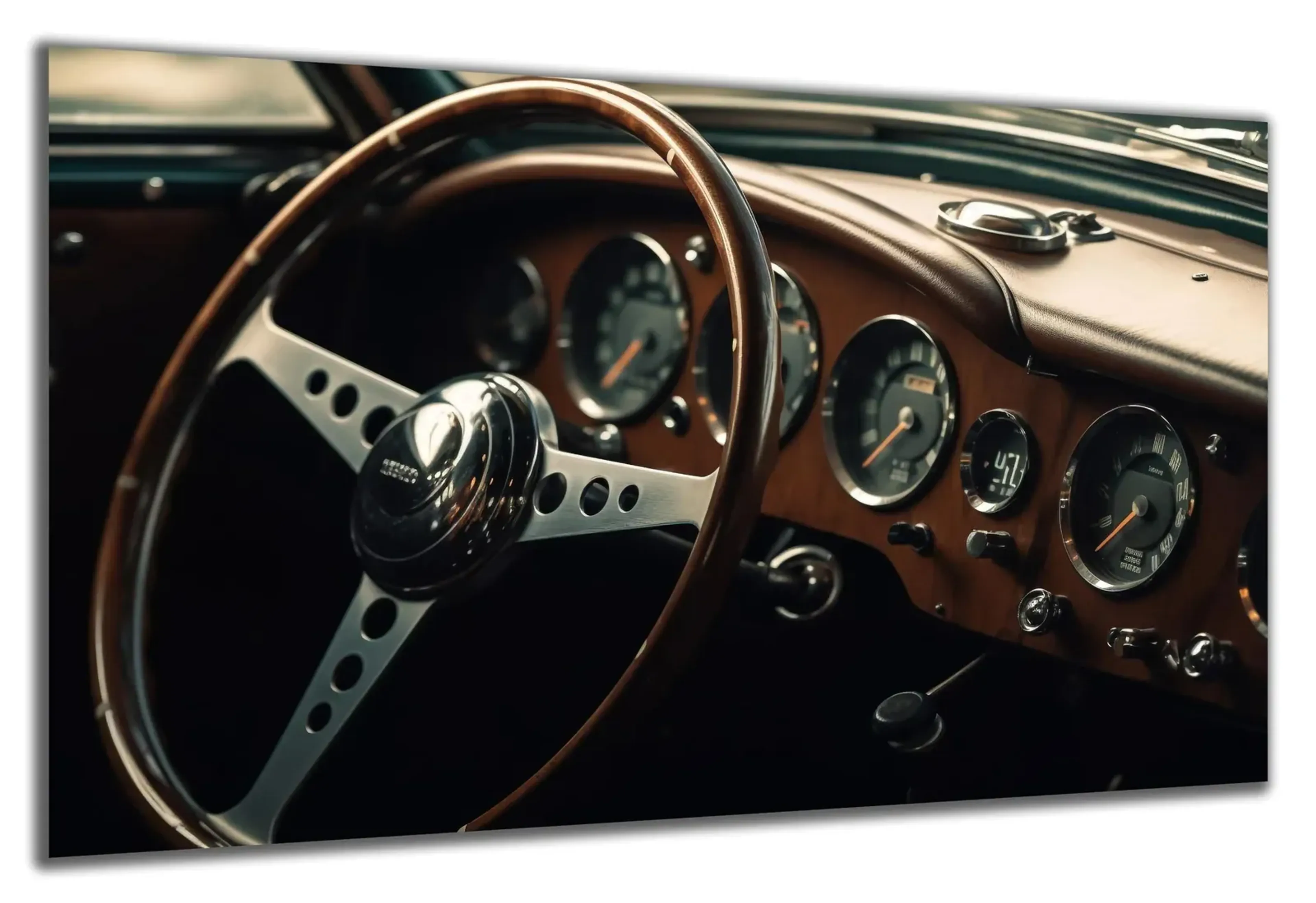 Lenkrad im Oldtimer – Ansicht 5