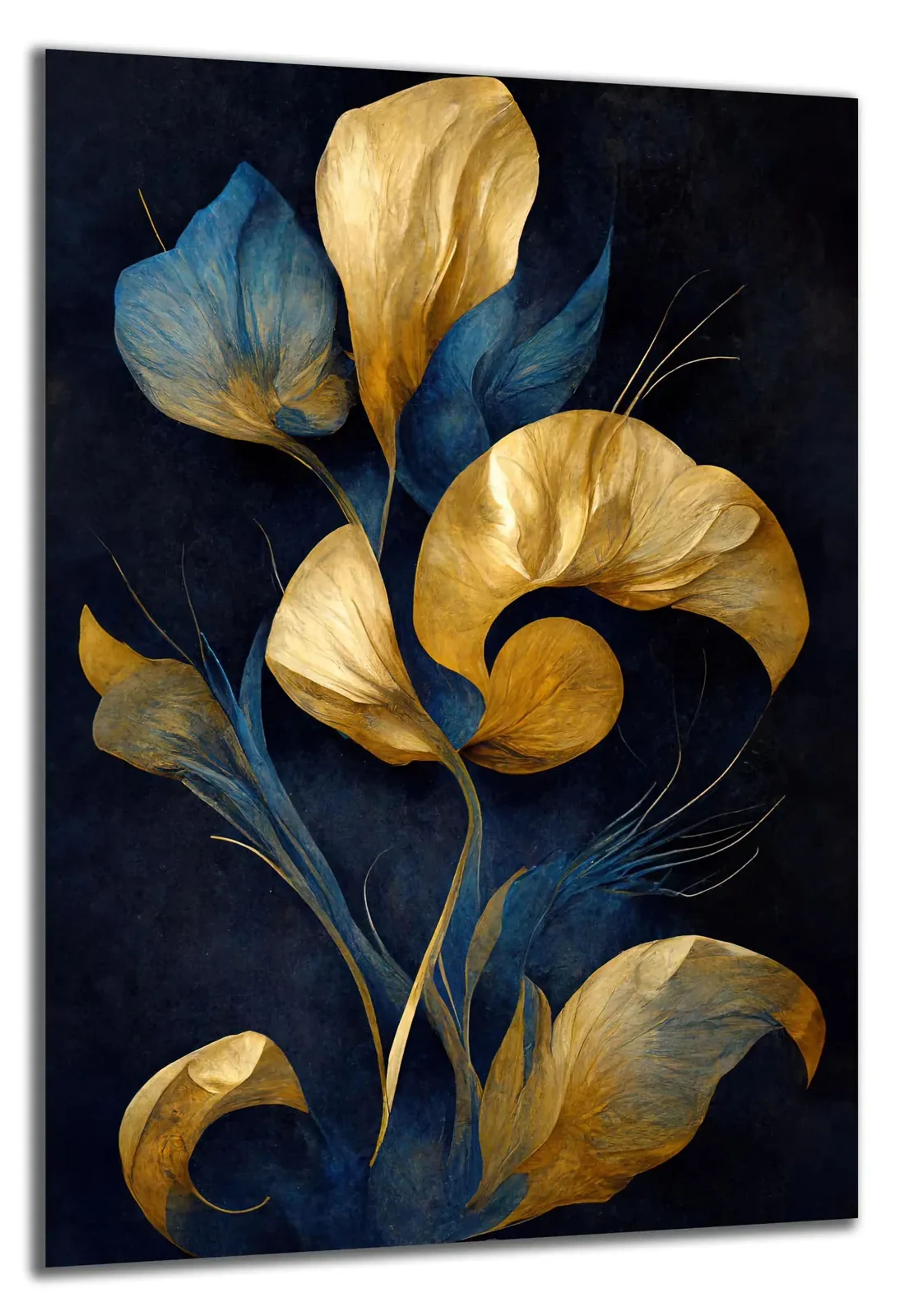 Goldblaue Blütenformen – Ansicht 4