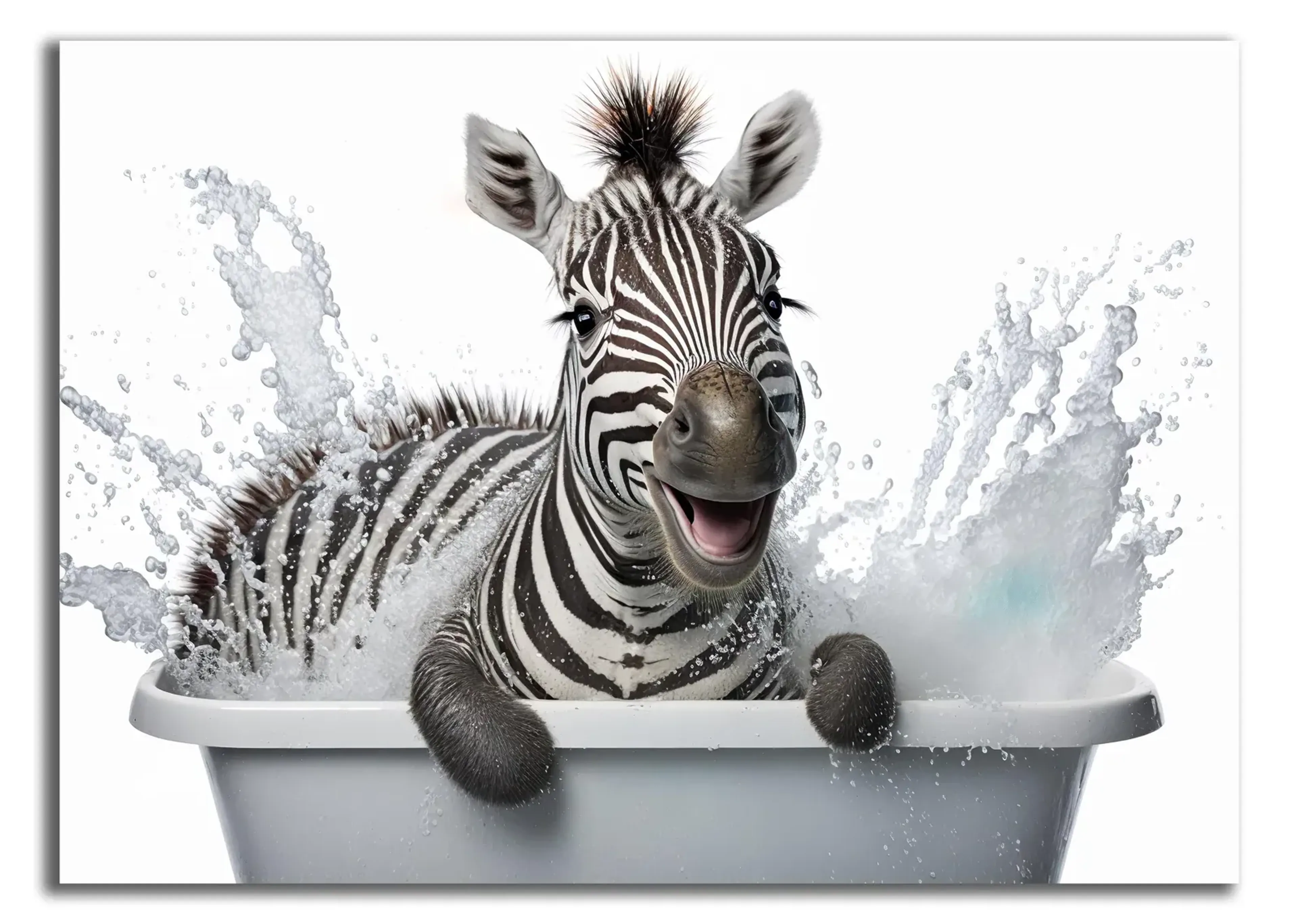 Zebra in der Badewanne – Ansicht 3