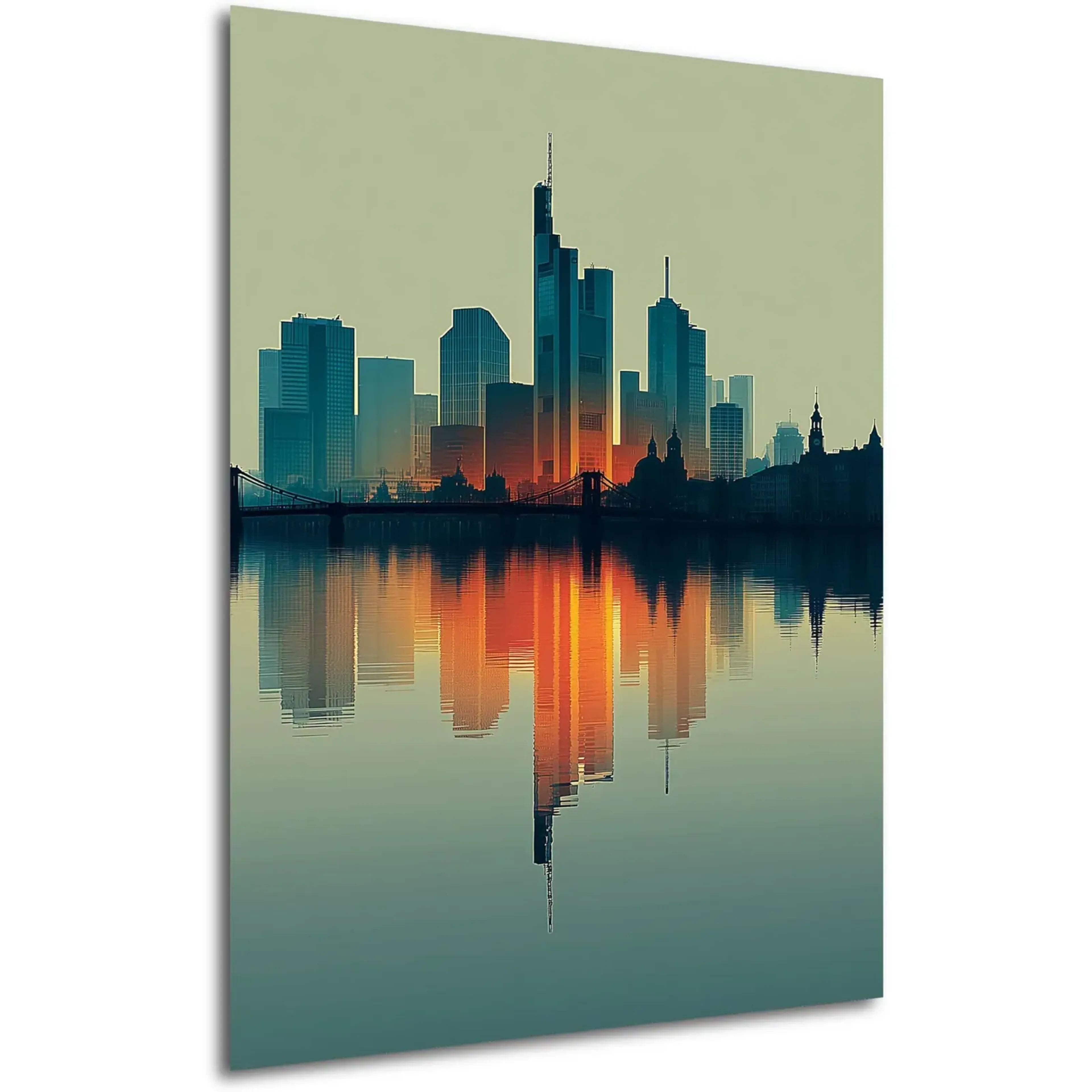 Frankfurt im orangefarbenen Licht – Ansicht 5