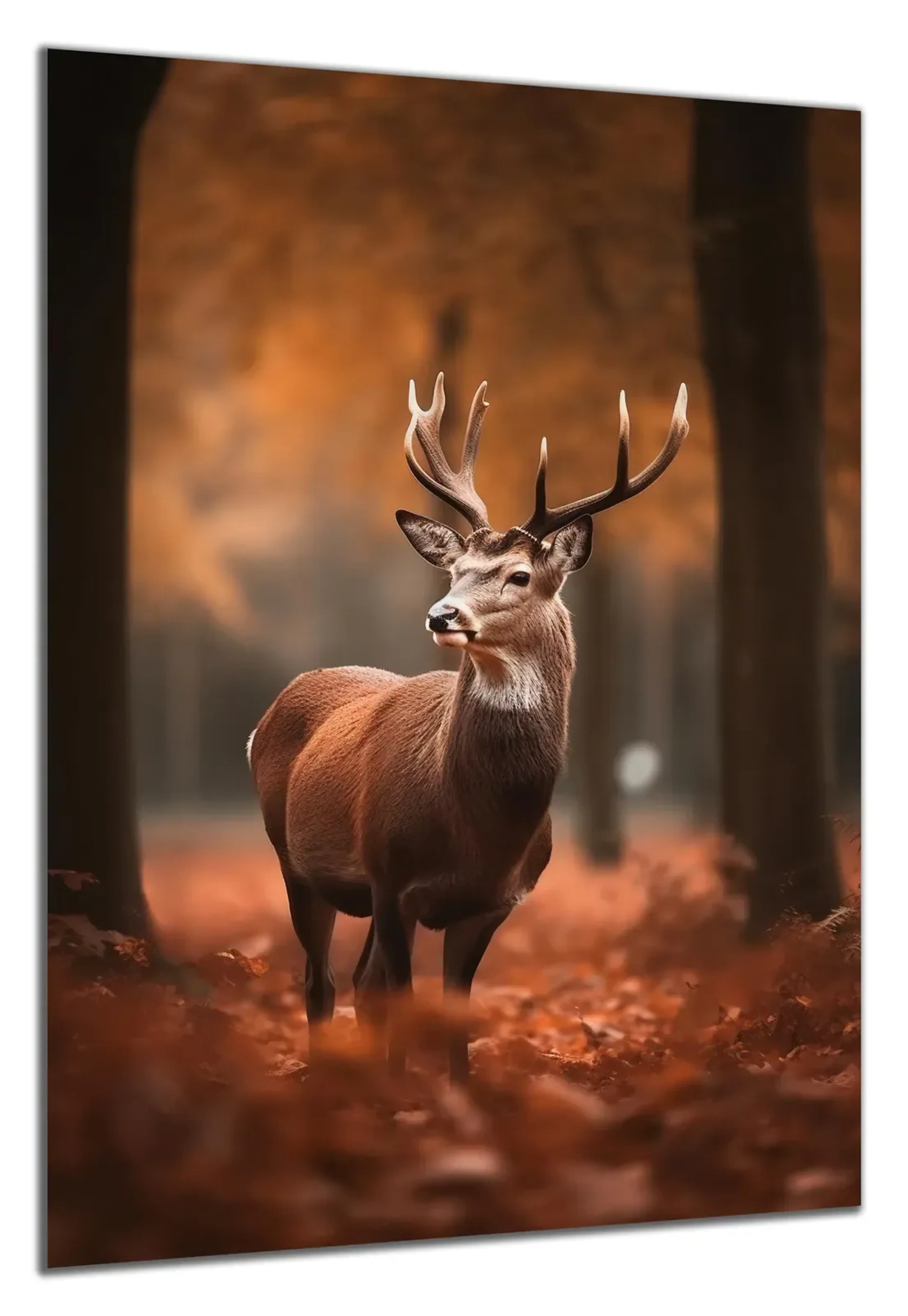 Hirsch im Herbstwald – Ansicht 4