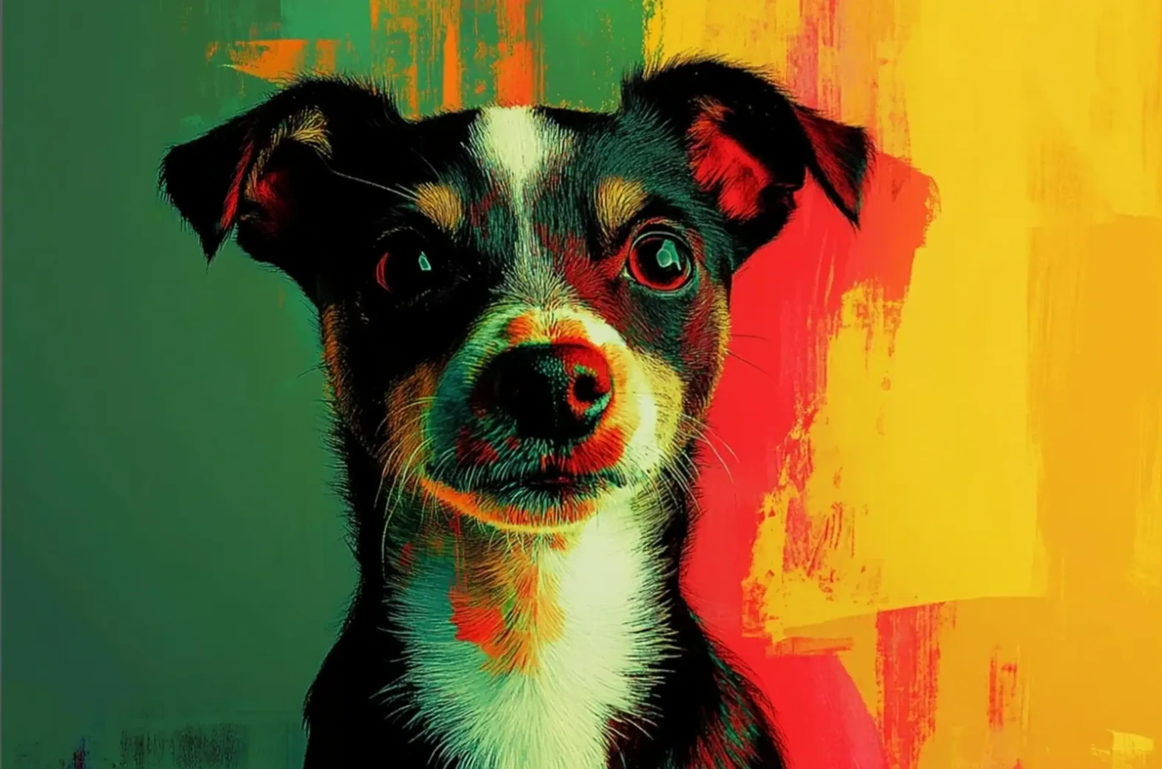 Jack Russell – Motiv als Wandbild auf Holz