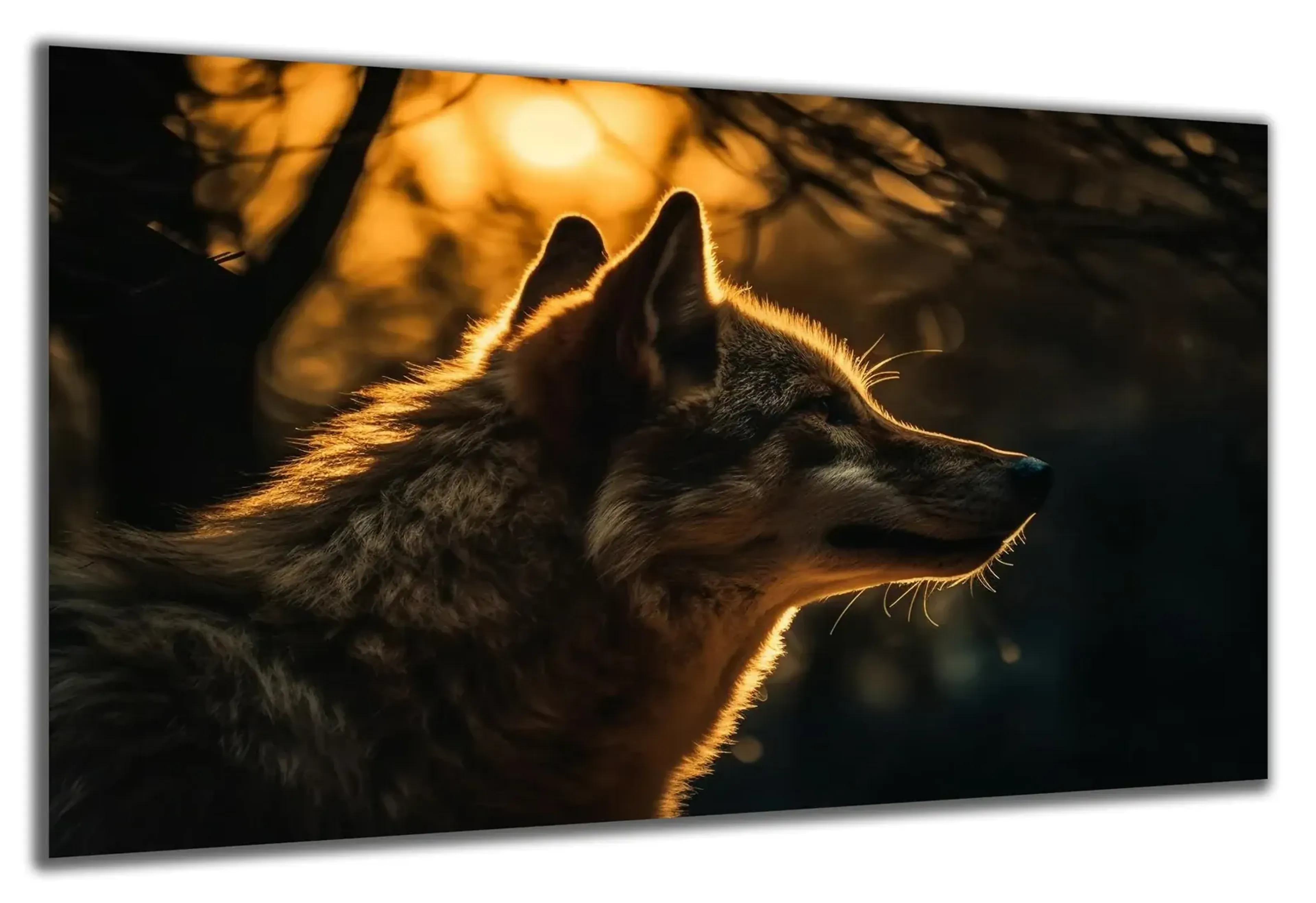 Wolf im Abendlicht – Ansicht 5