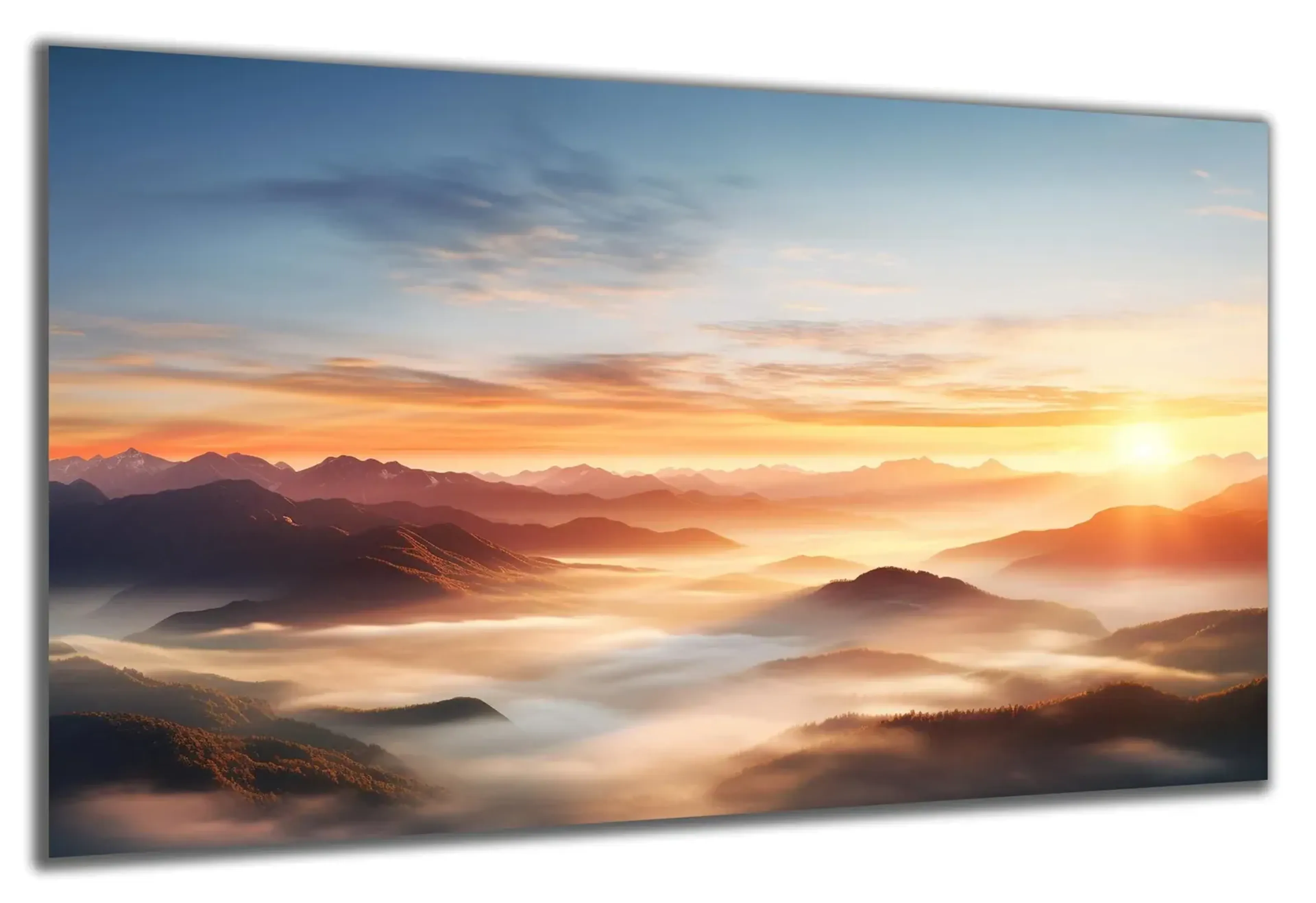 Sonnenaufgang über Nebeltälern – Ansicht 5