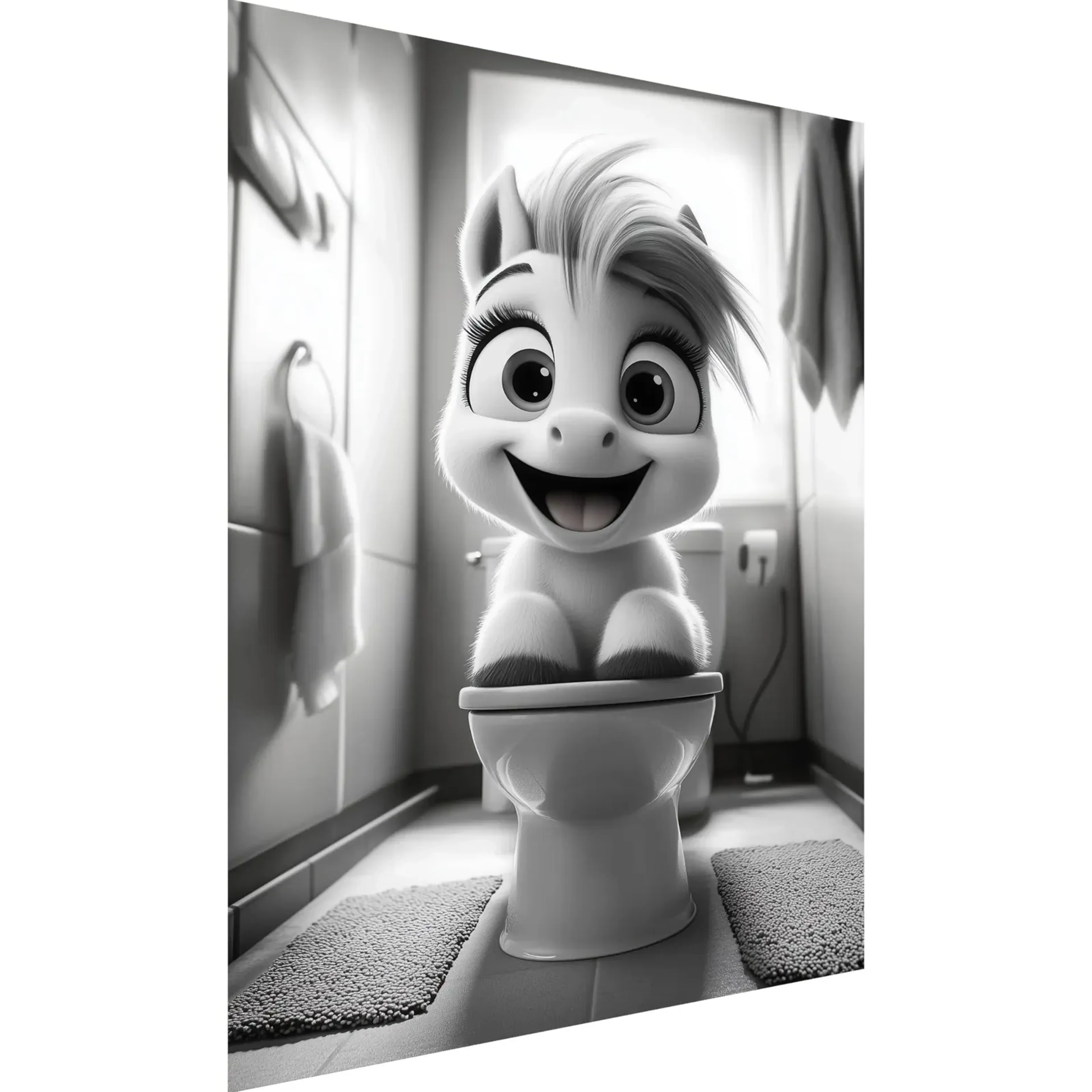 Pony auf Toilette – Ansicht 5