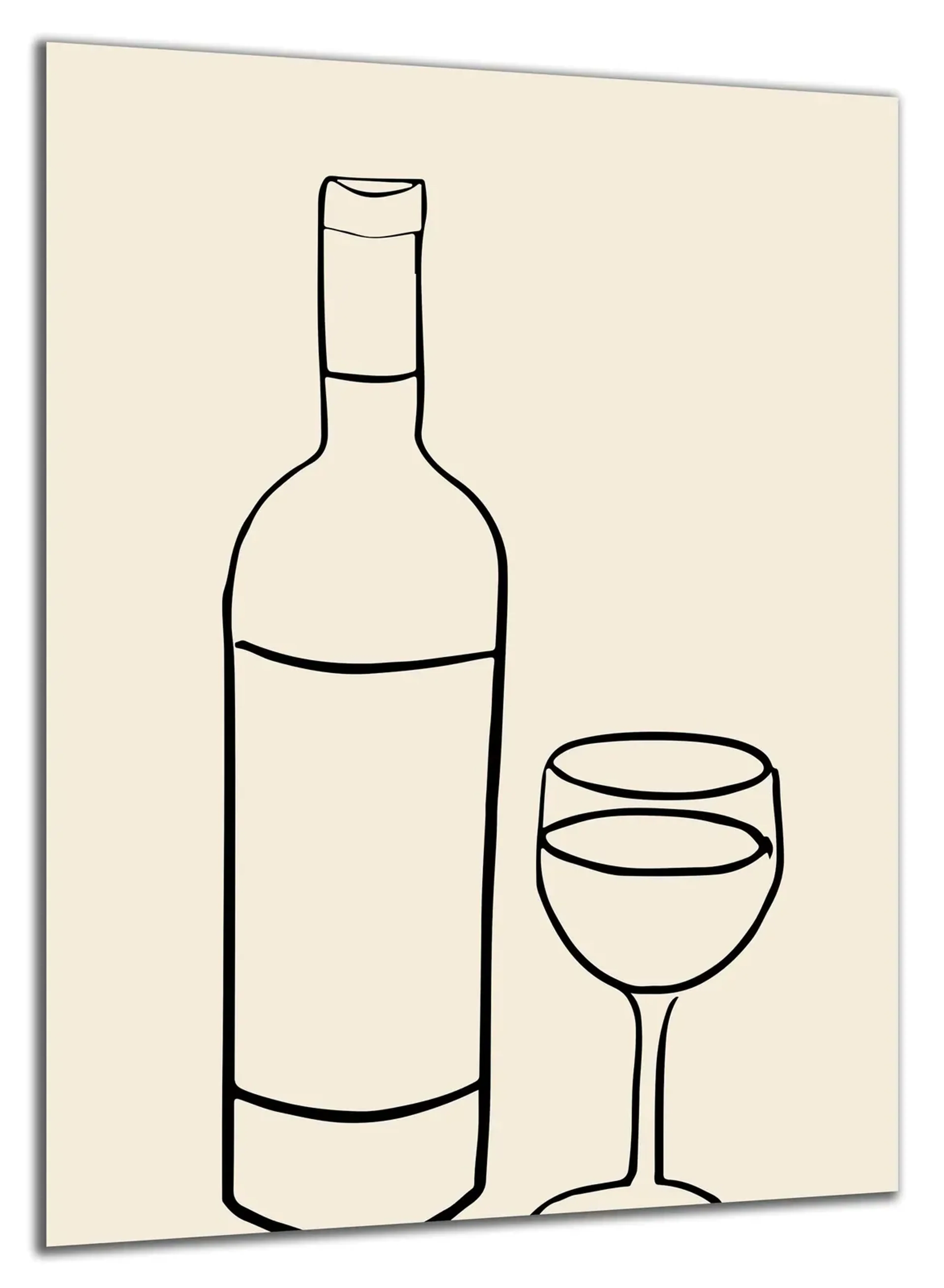 Weinflasche und Glas – Ansicht 5
