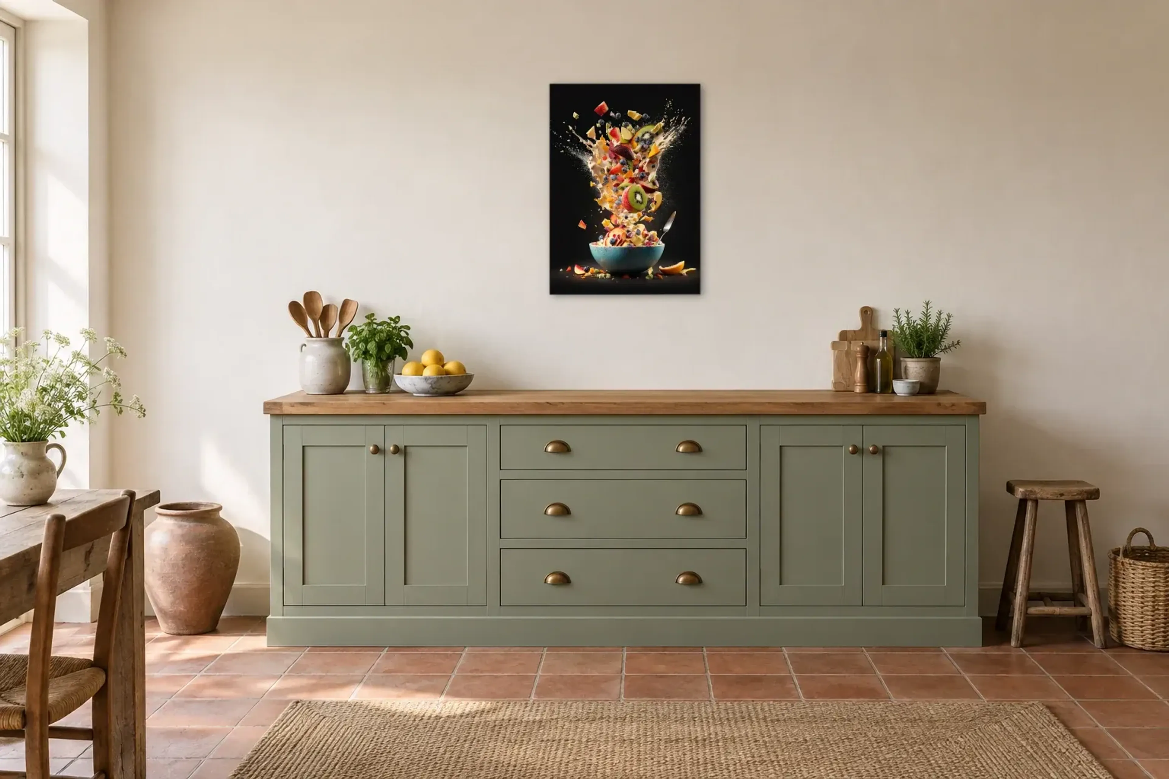 Wandbild im Küche