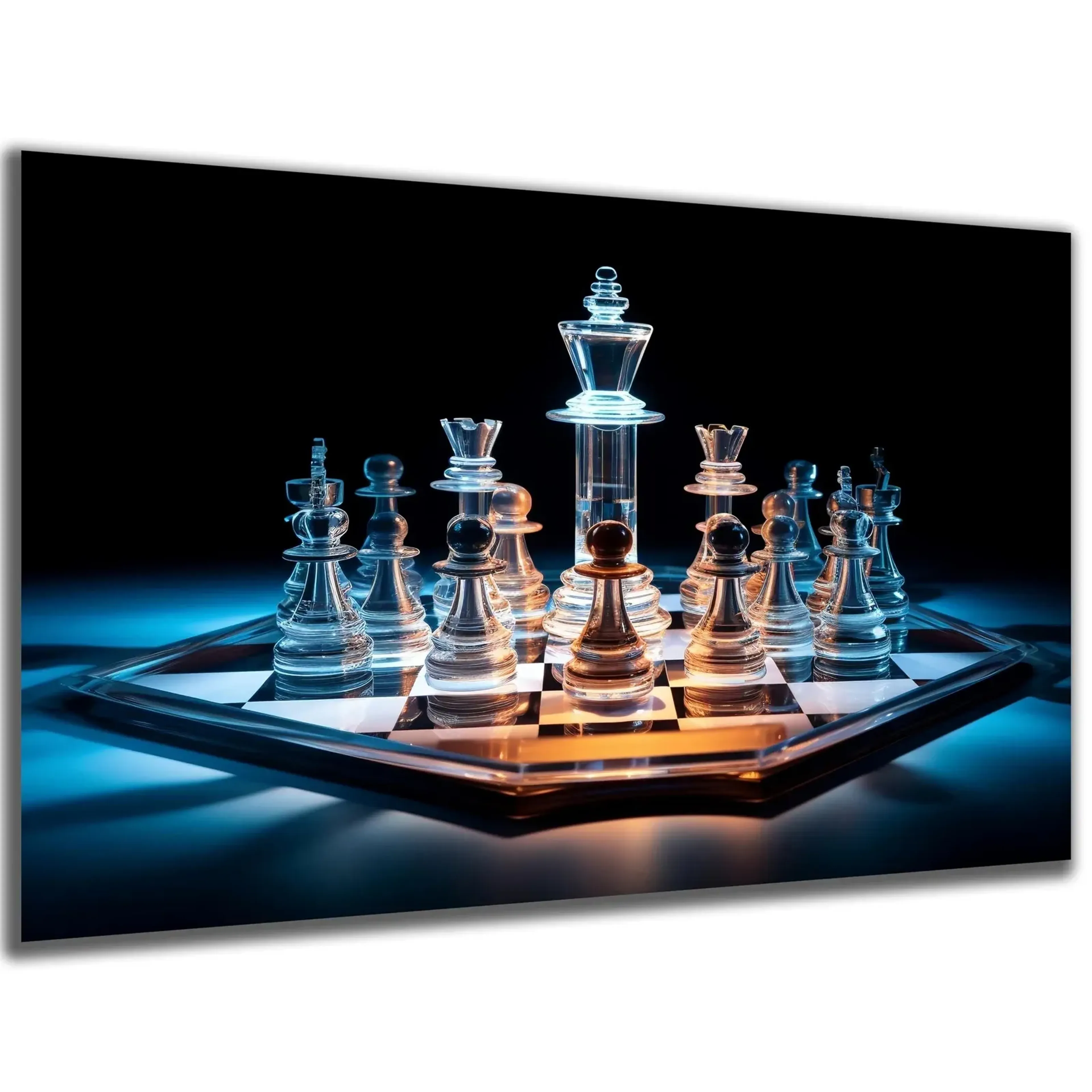 Schach-Spiel aus Glas – Ansicht 5