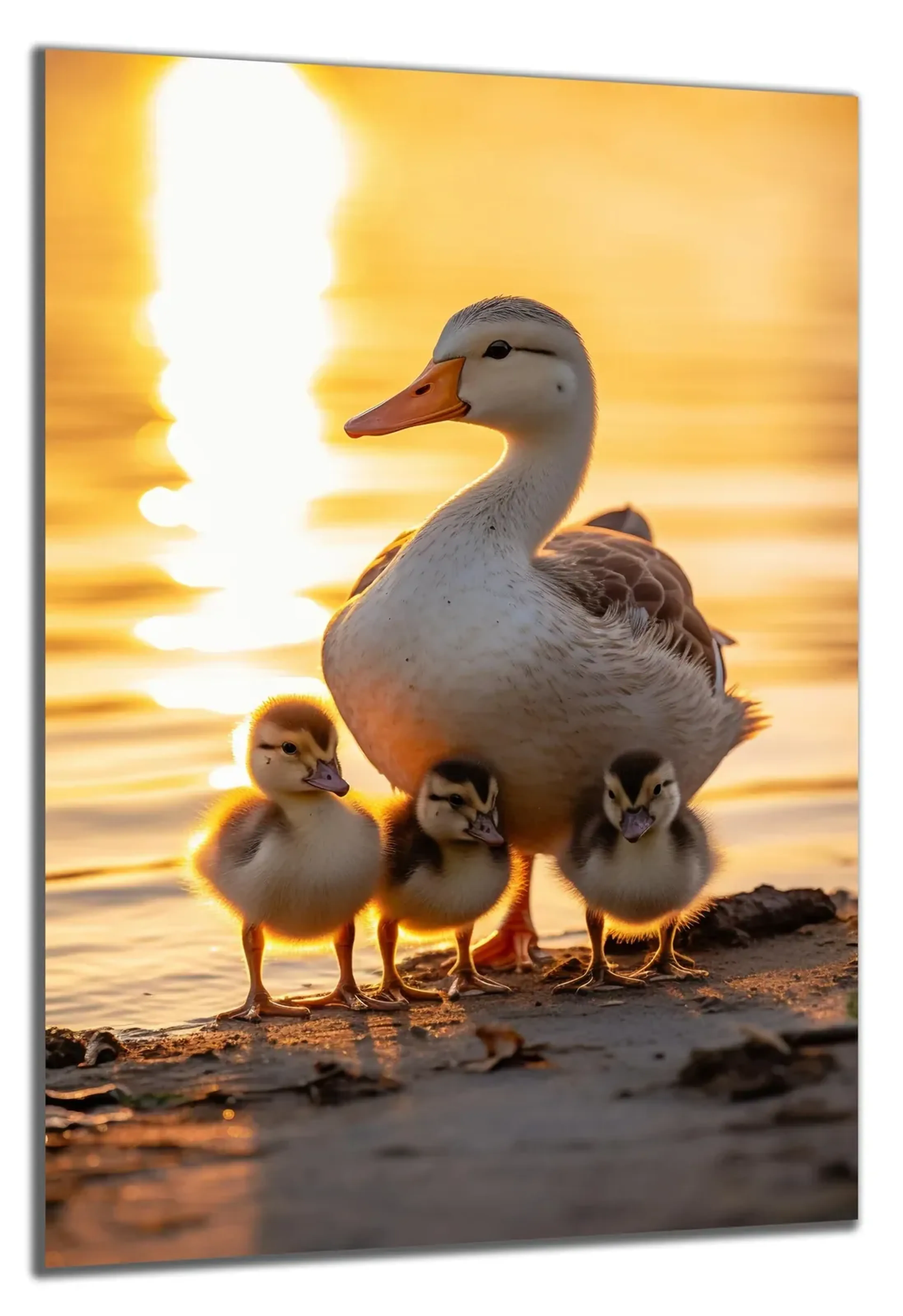 Entenfamilie im Abendlicht – Ansicht 5