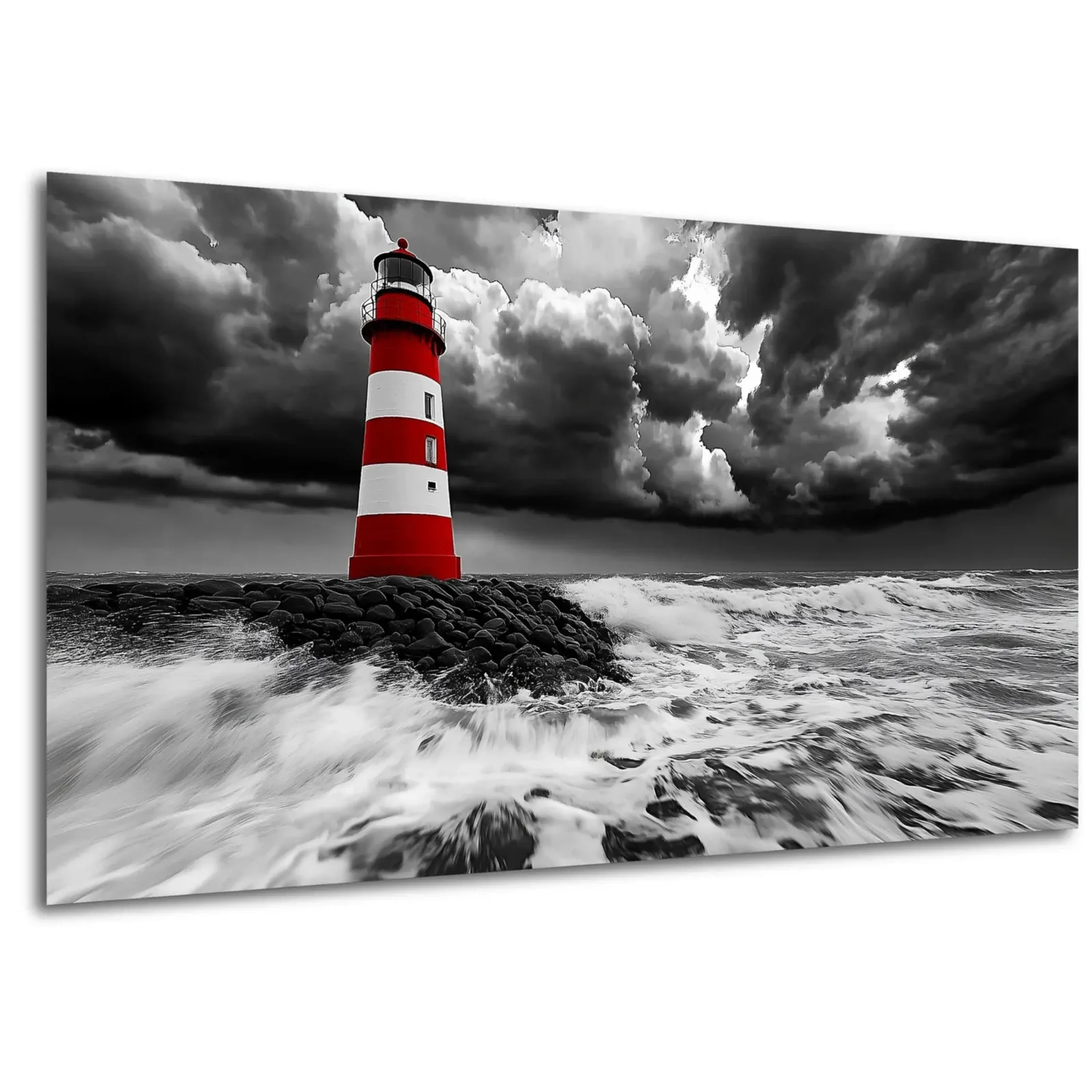 Leuchtturm unter Sturmwolken – Ansicht 5
