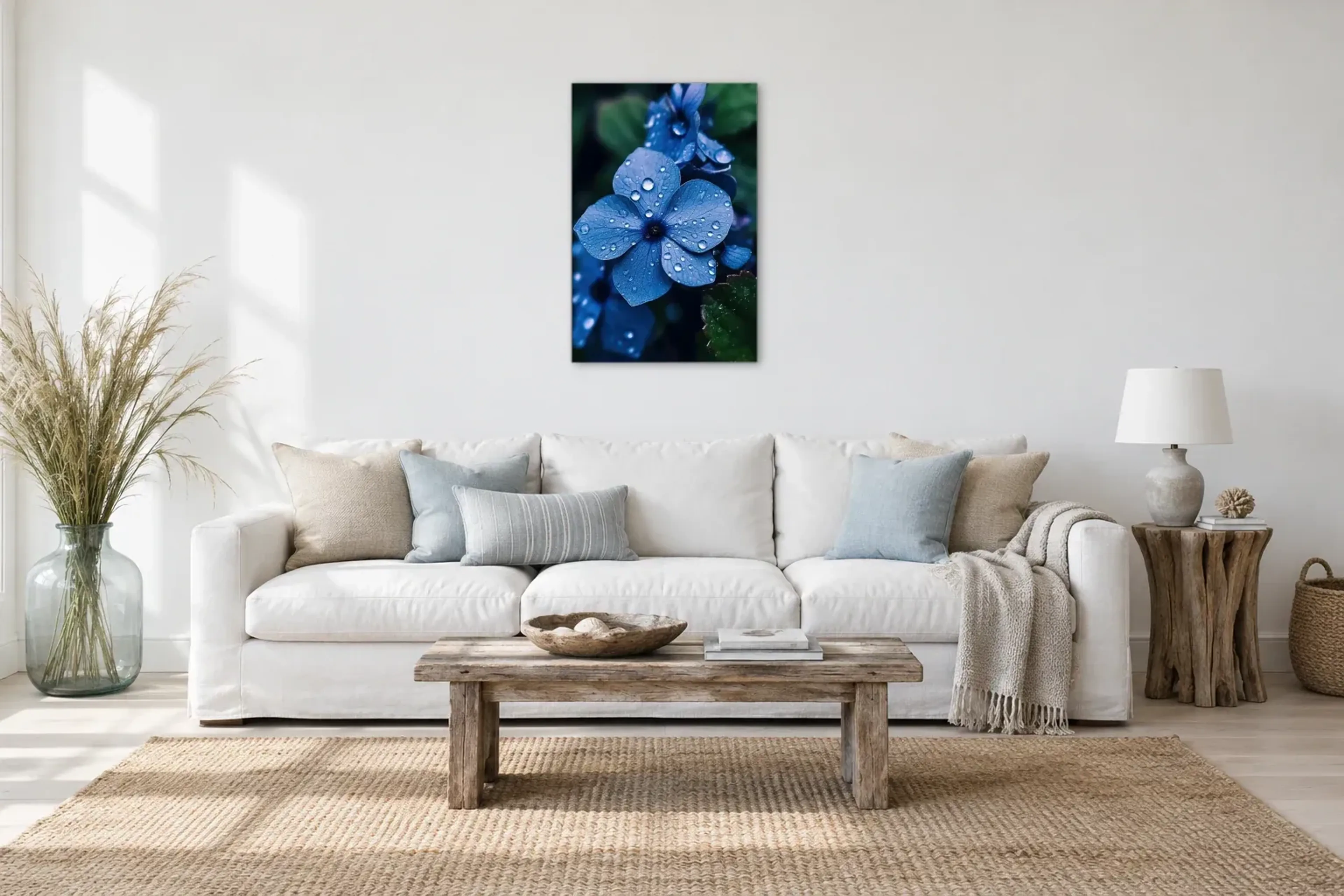 Blaue Blüte aus der Kollektion Blau blüht im Raum