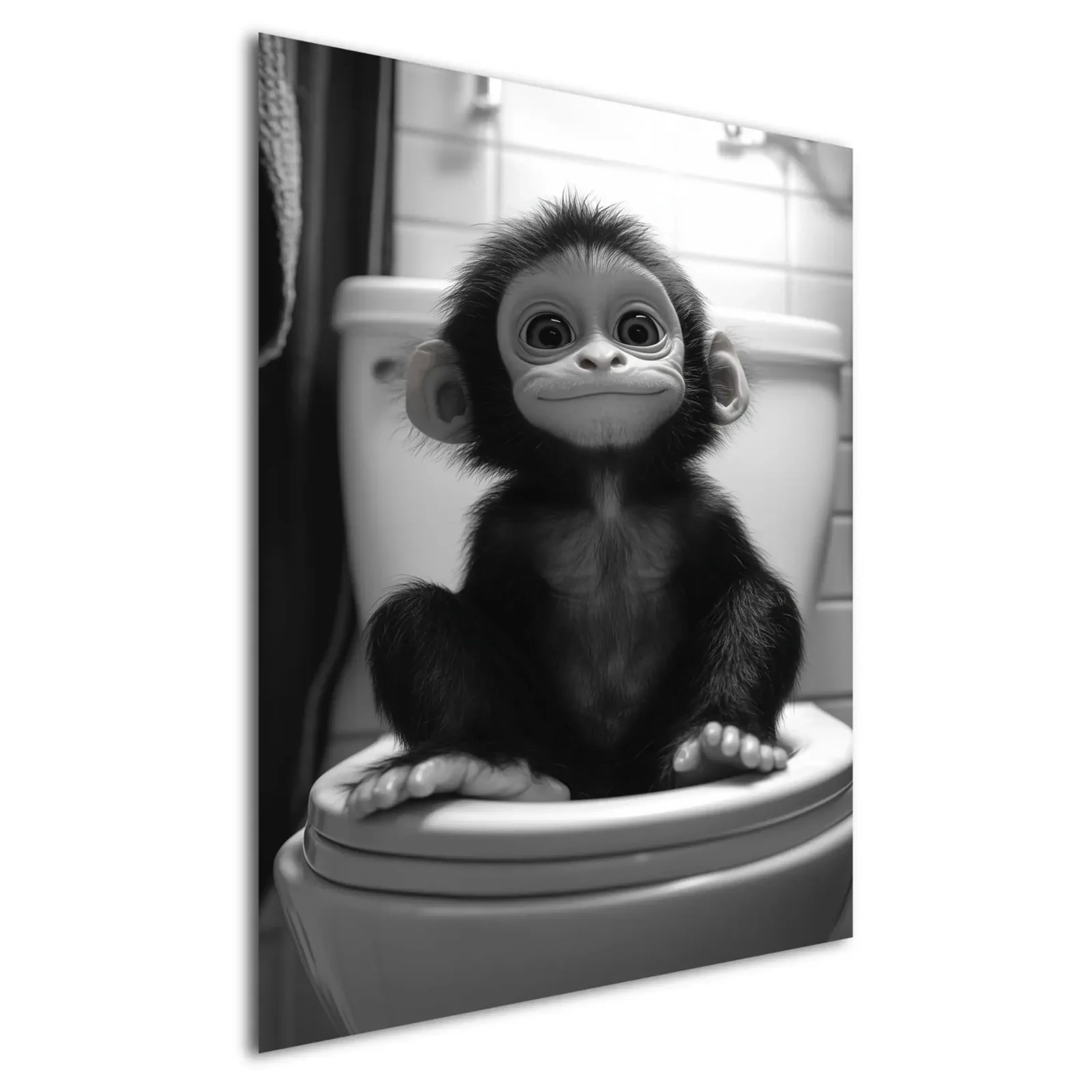 Affe auf Toilette – Ansicht 5