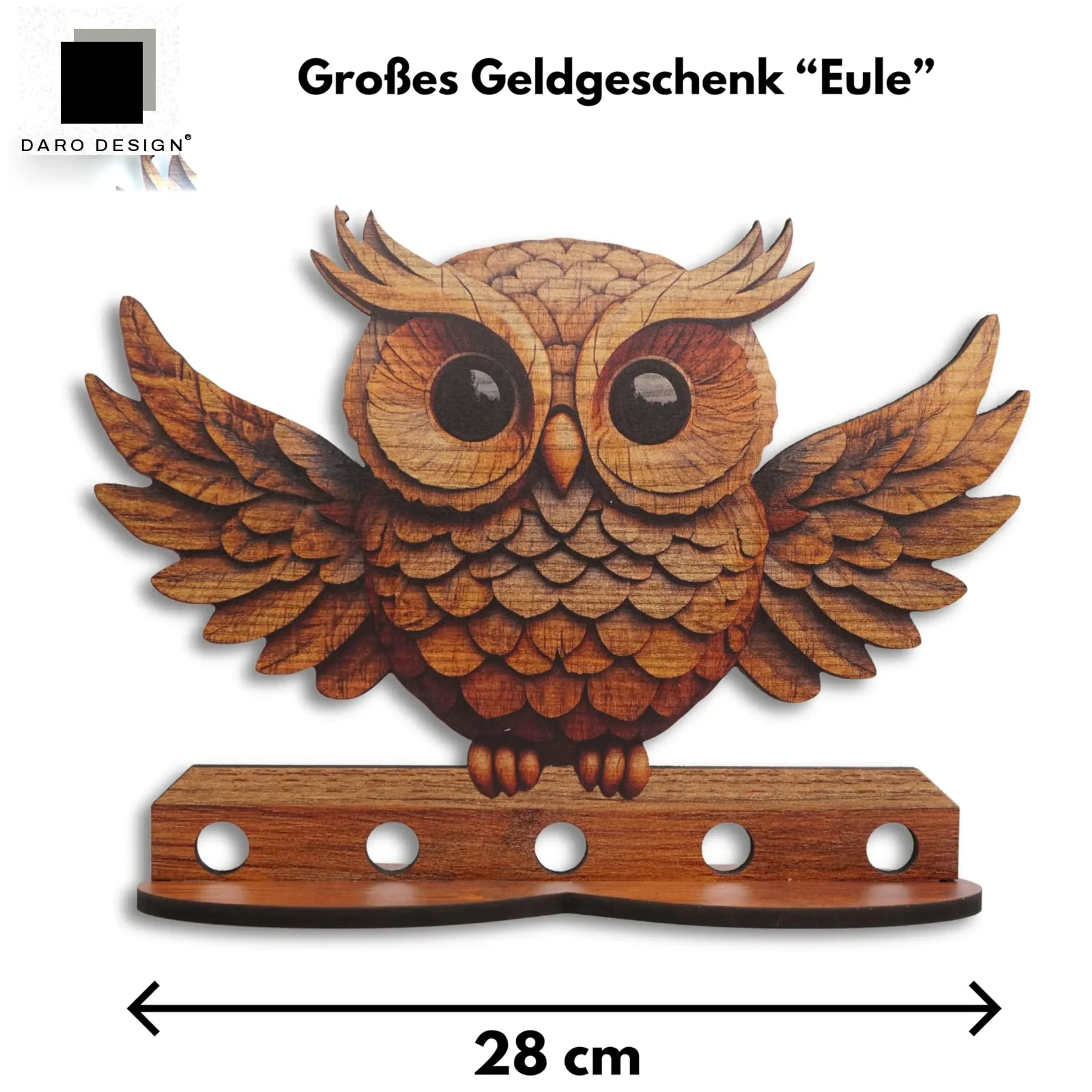 Großes Geldgeschenk „Eule“ – Ansicht 2