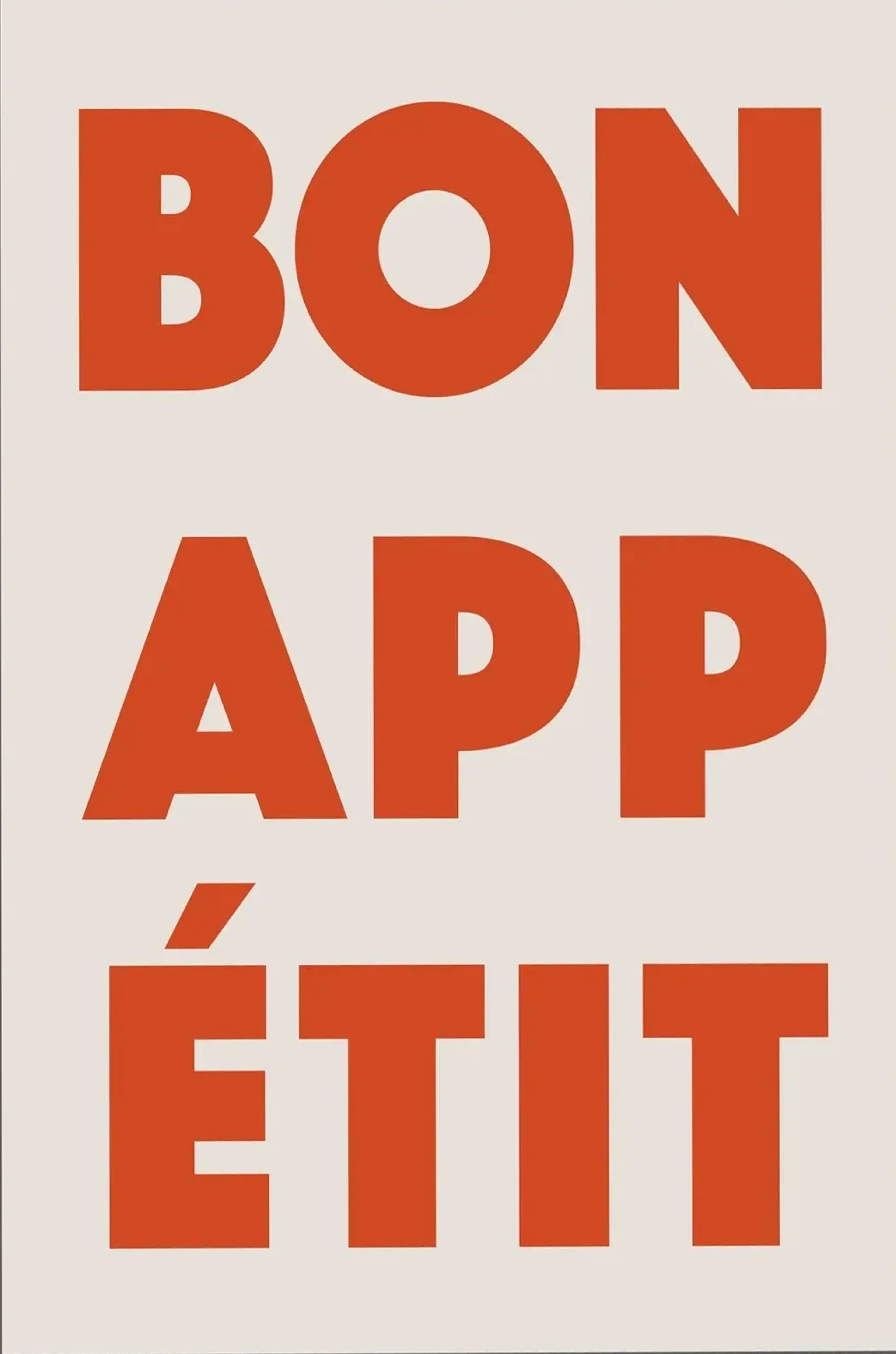 Bon Appetit – Motiv als Wandbild auf Holz