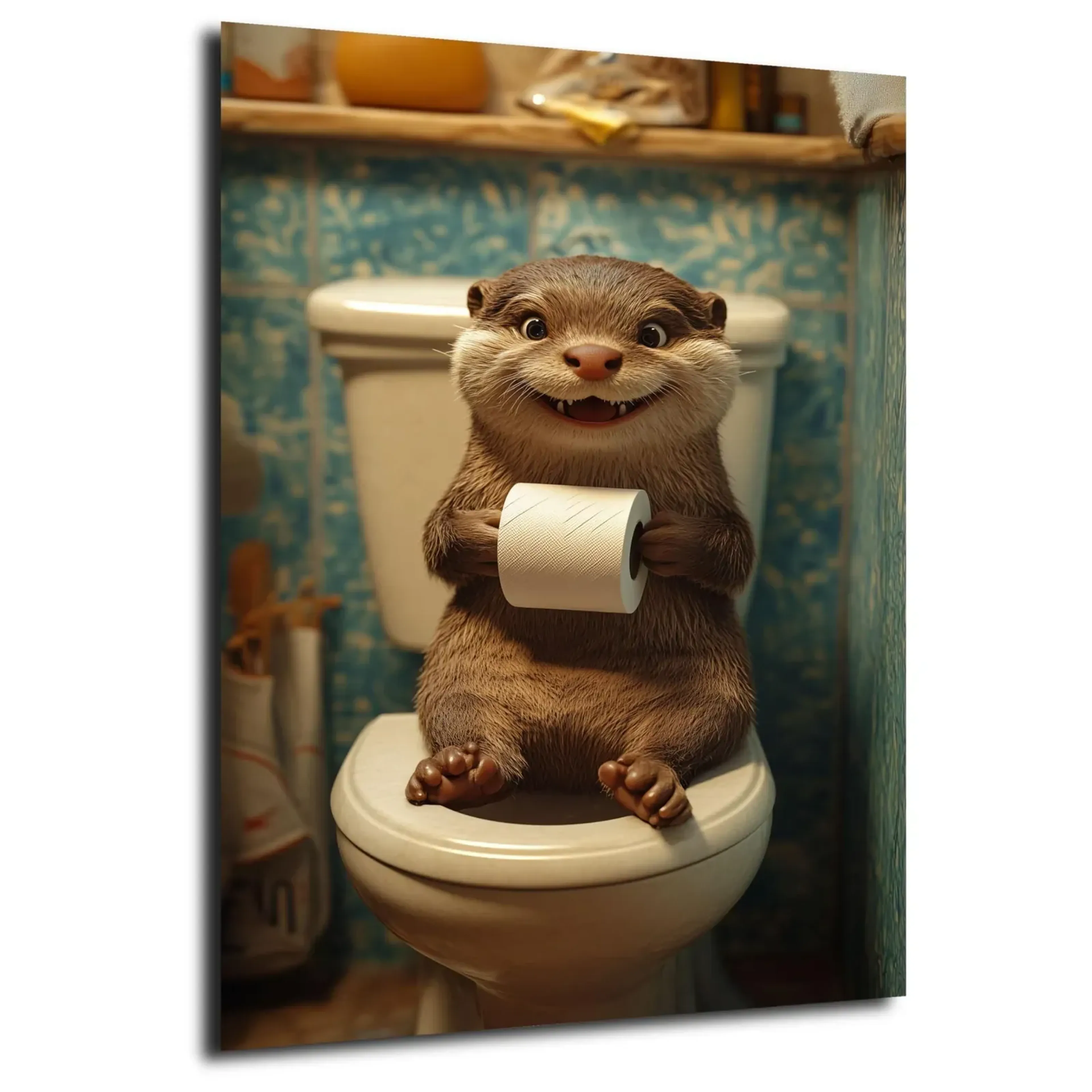 Otter mit Klopapier – Ansicht 5
