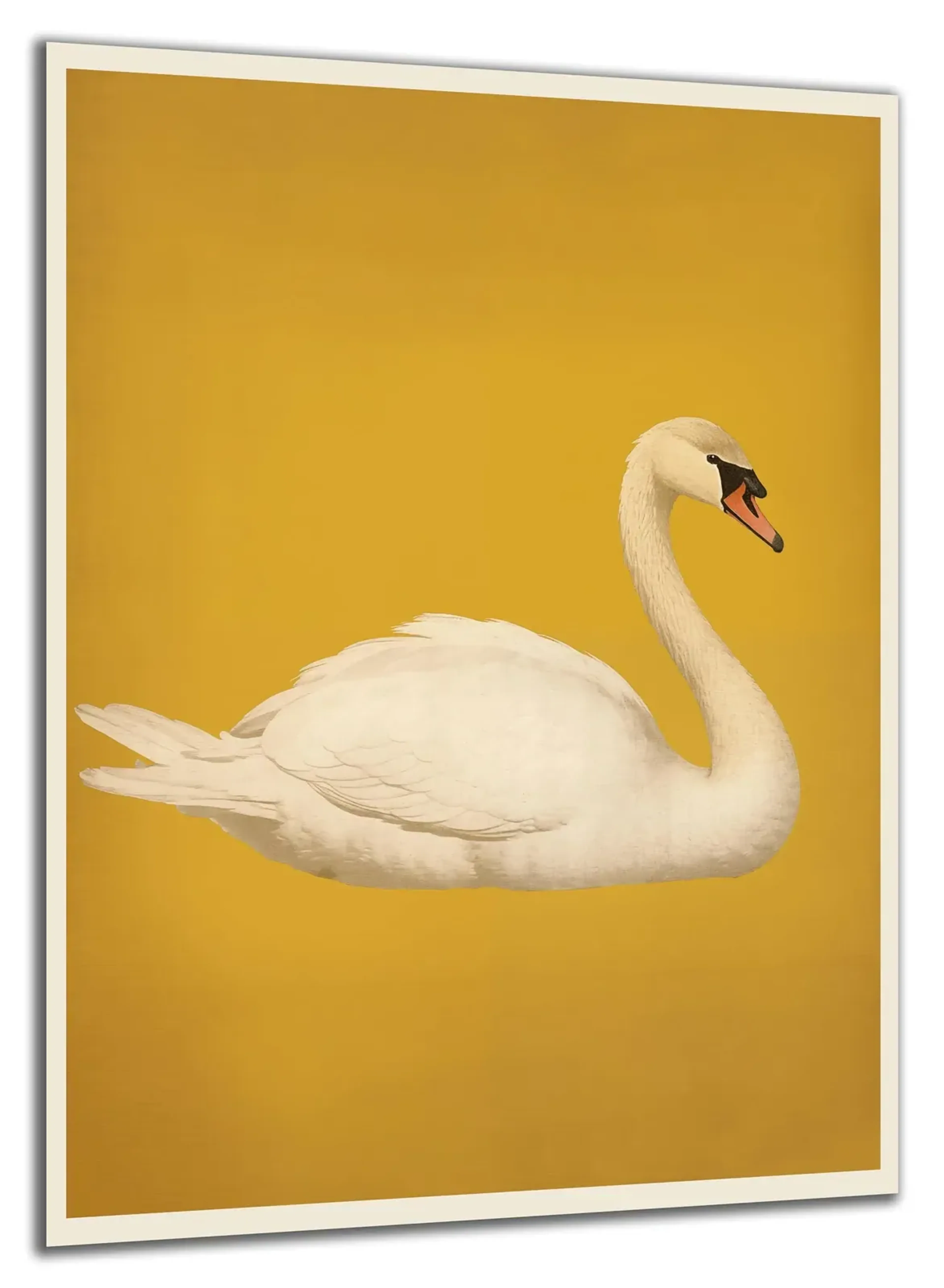 Schwan auf Senfgelb – Ansicht 5