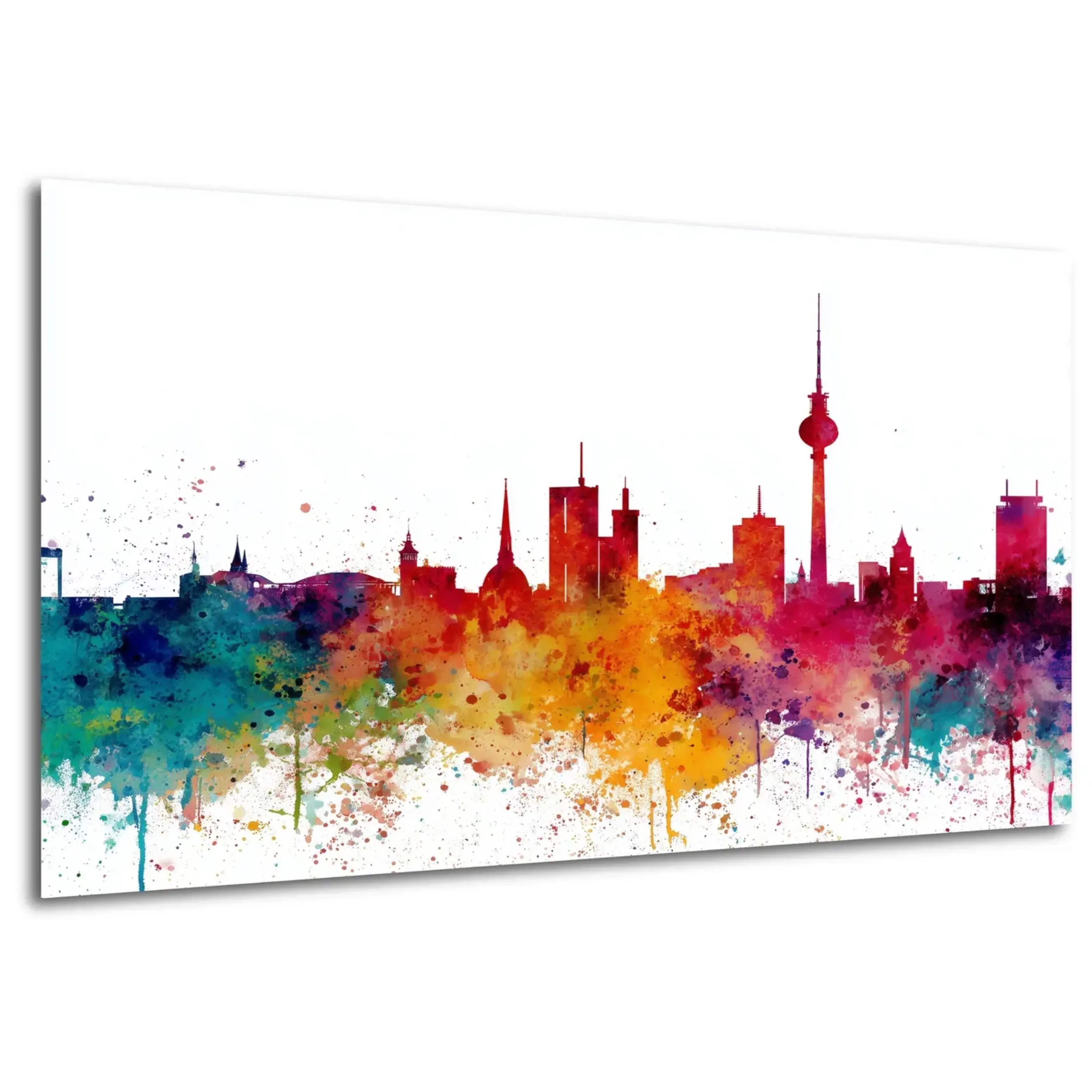 Berliner Skyline in Farbe