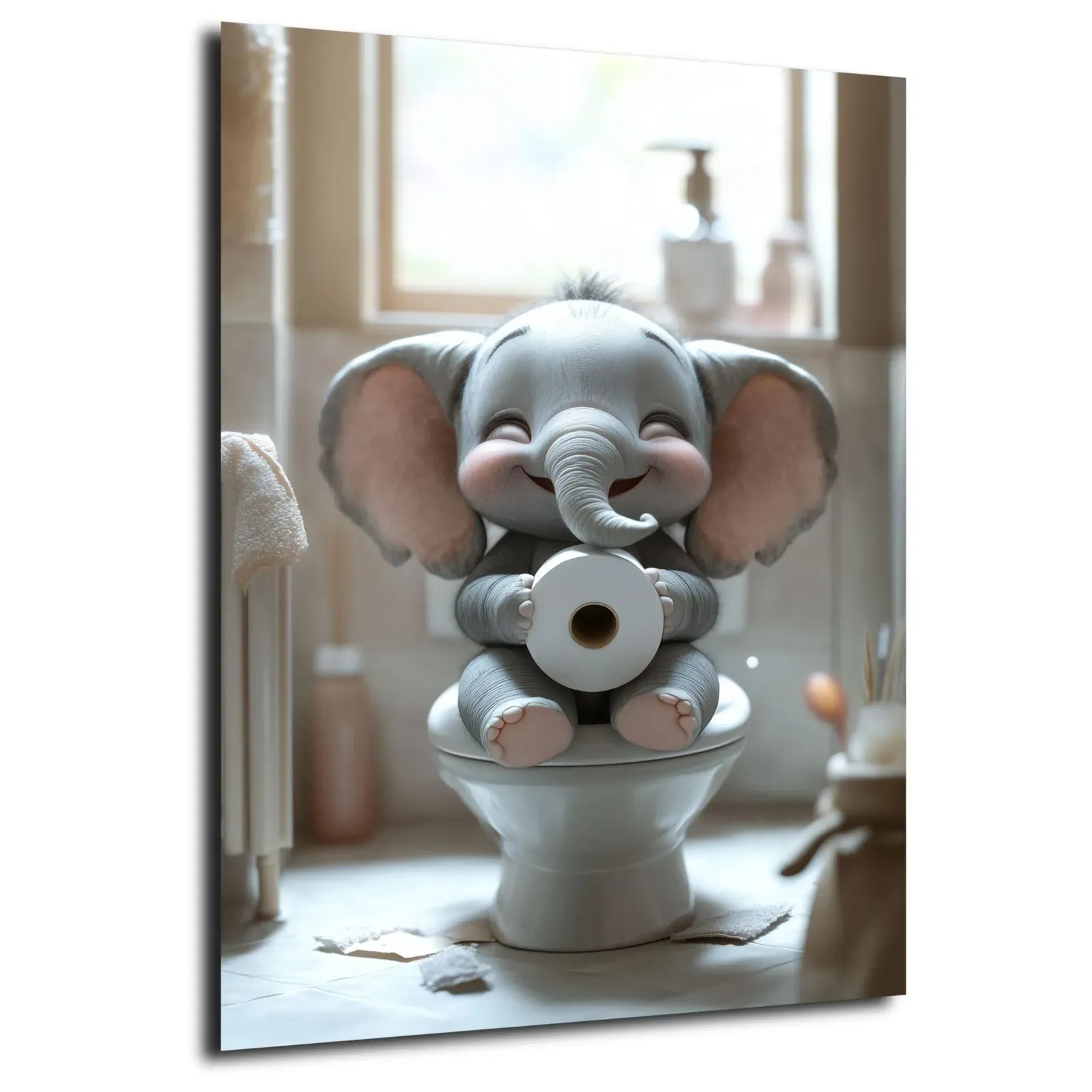 Elefant im Morgenglück
