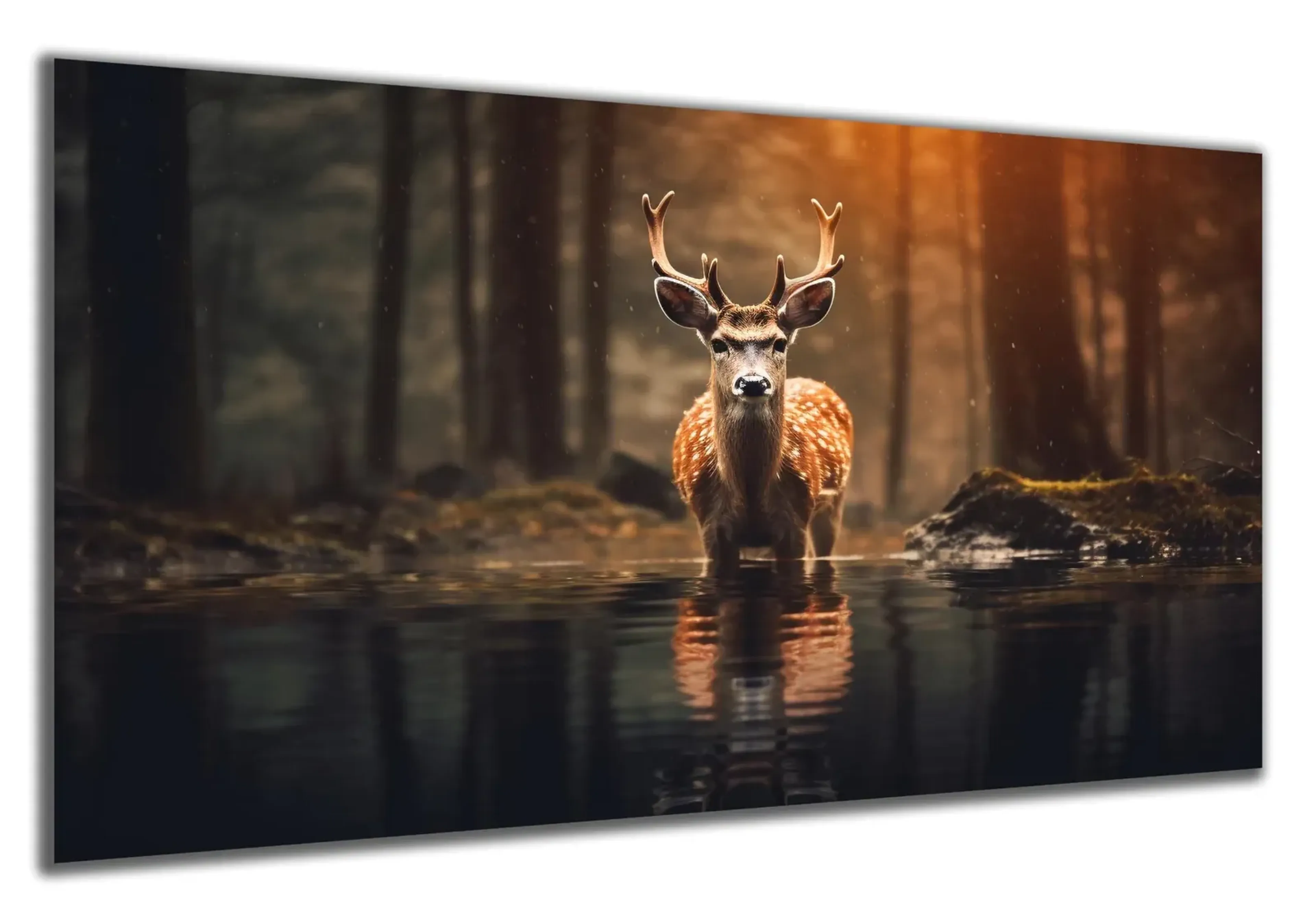 Hirsch im Wasser – Ansicht 5