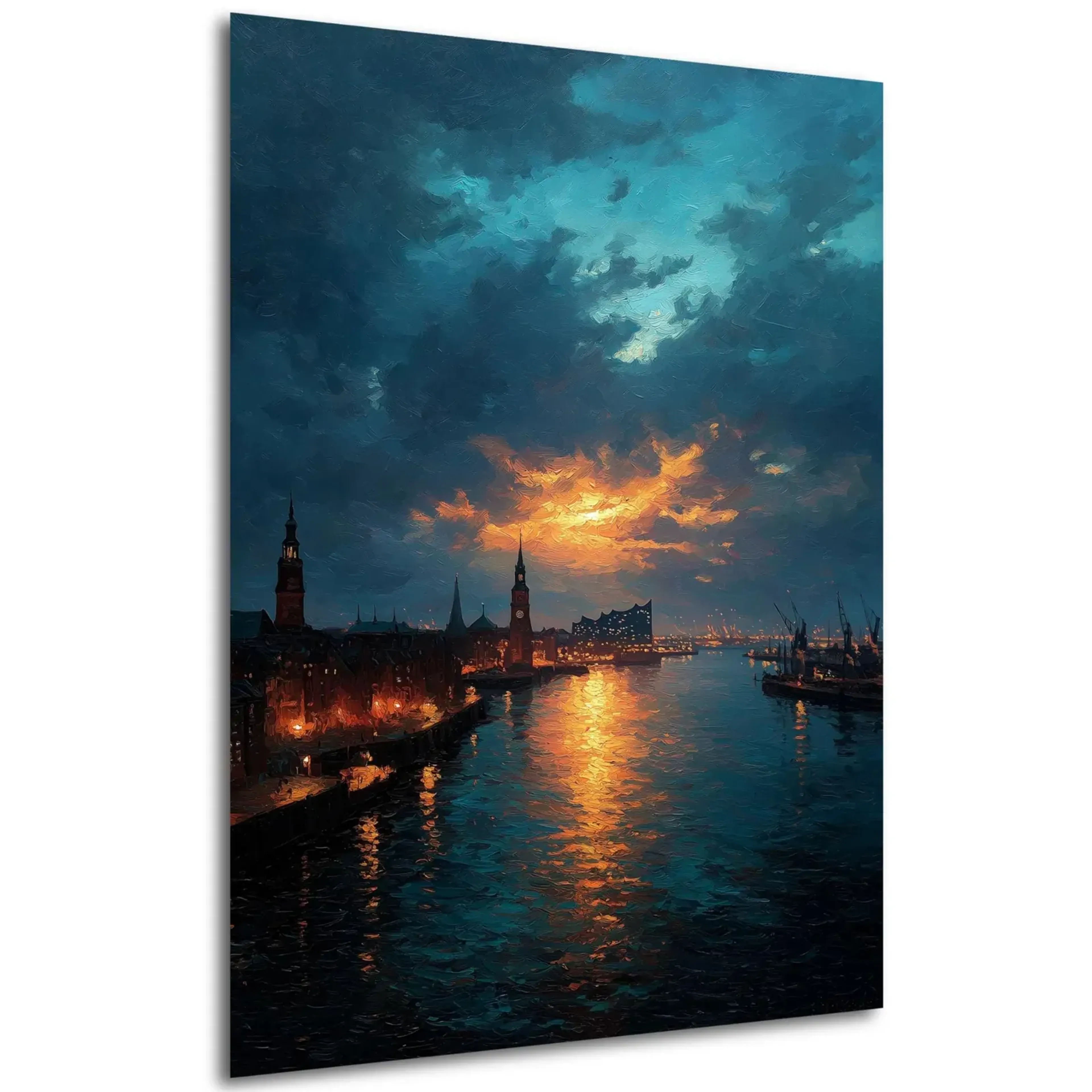 Hamburger Hafen im Abendlicht – Ansicht 5